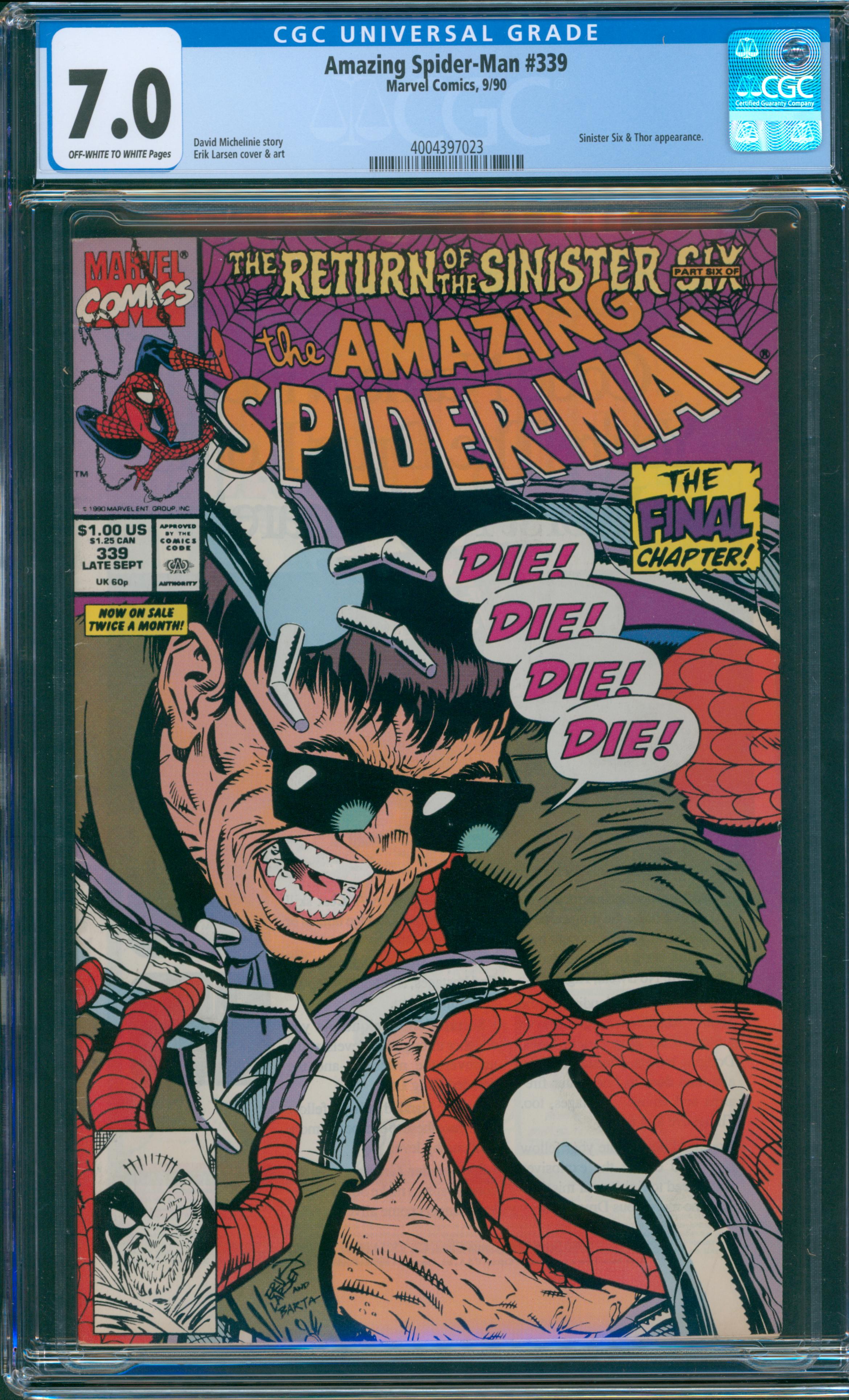 Amazing Spider-Man #339 CGC 7.0