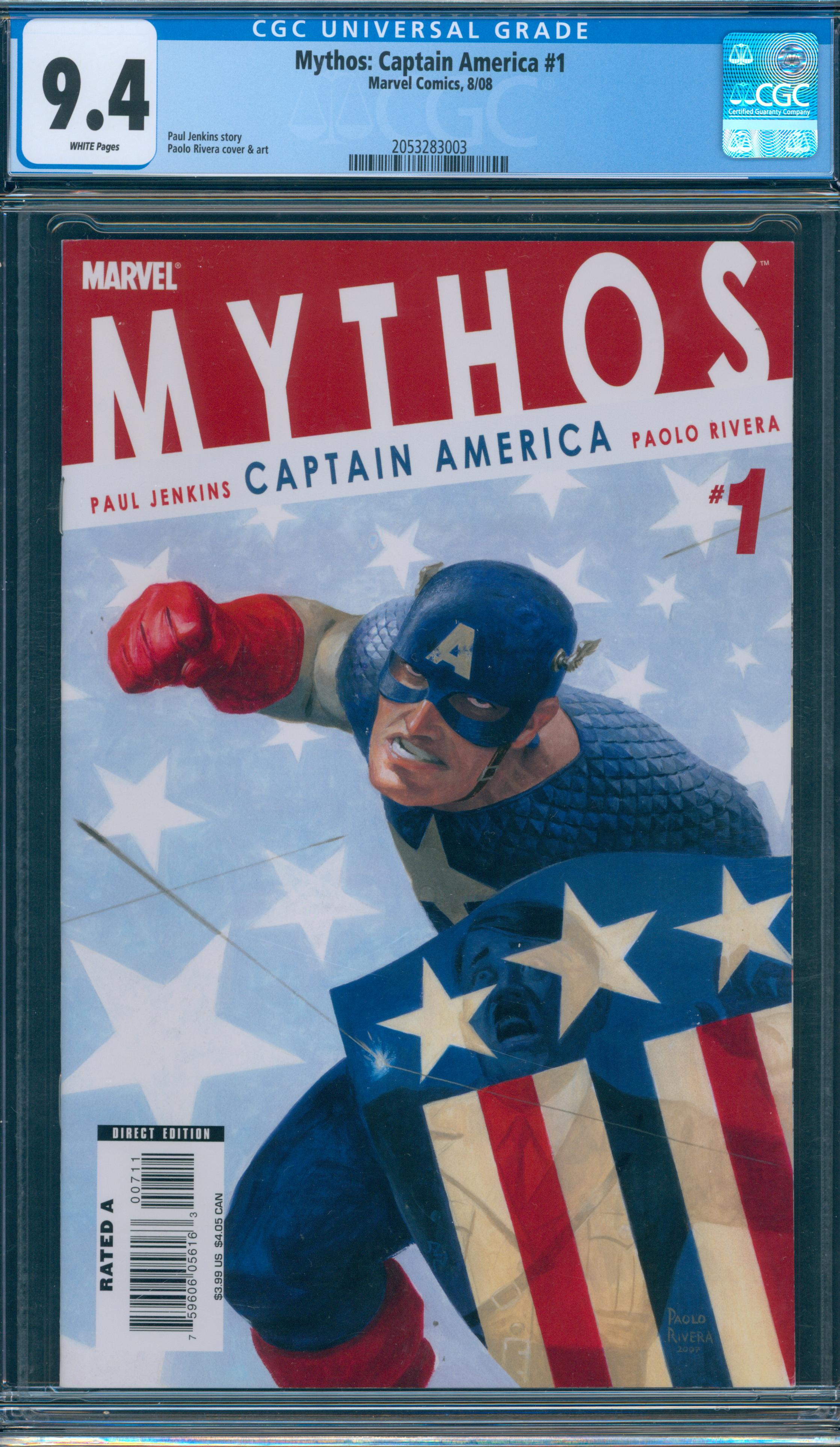 Mythos: Captain America #1 CGC 9.4