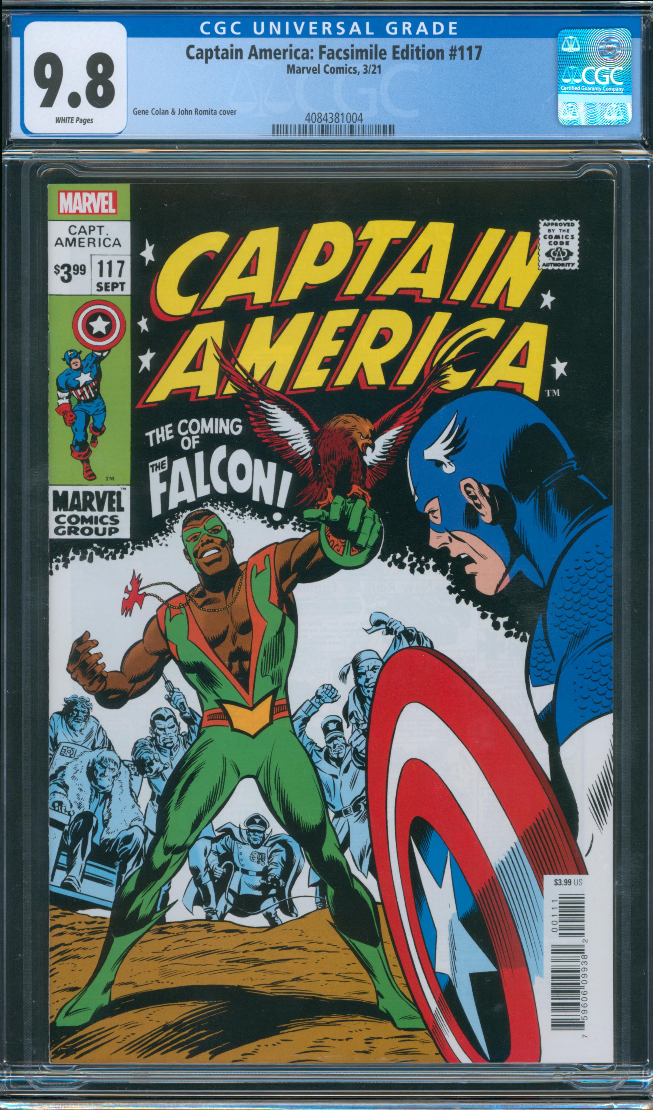 Captain America: Facsimile Edition #117 CGC 9.8