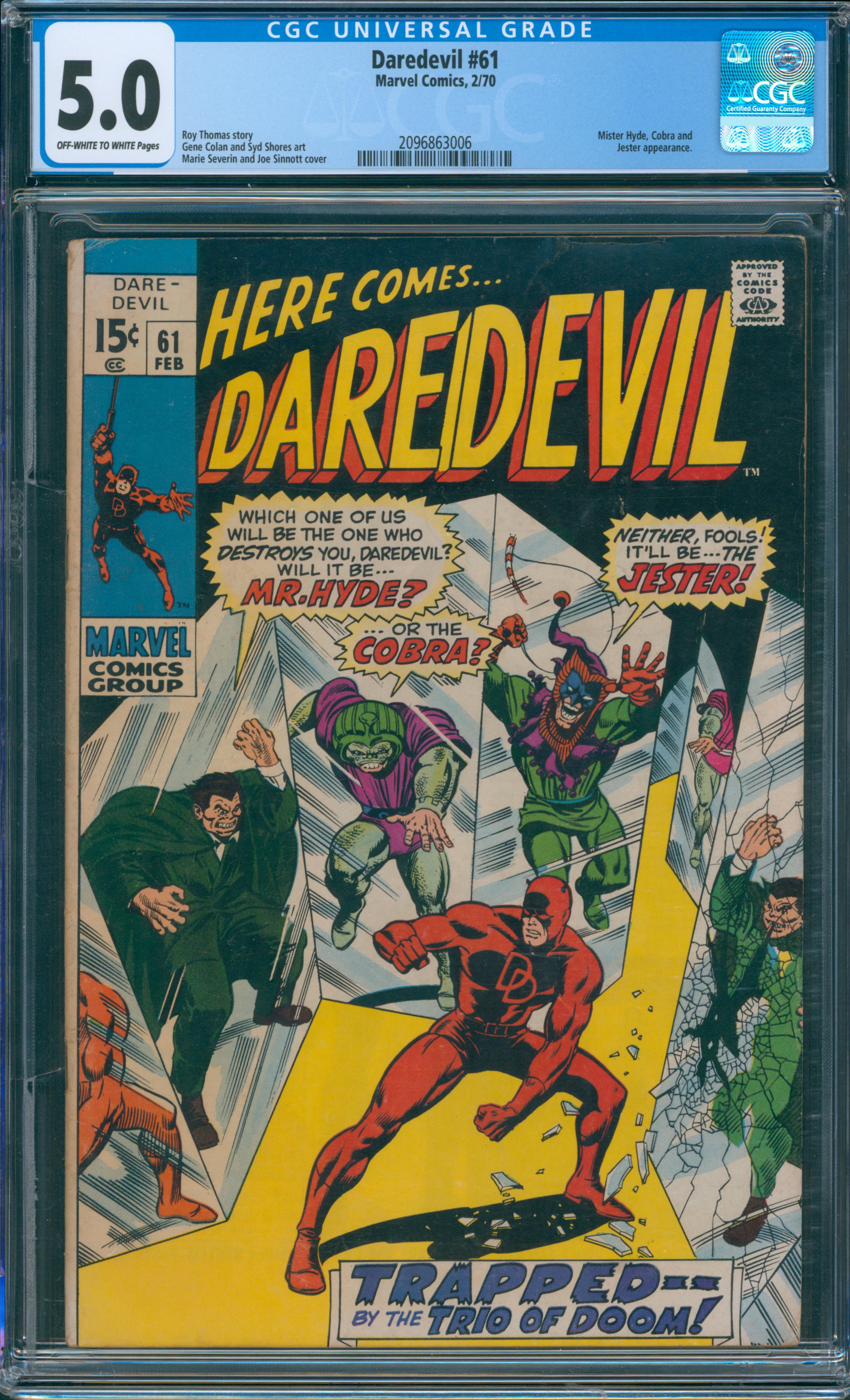 Daredevil #61 CGC 5.0