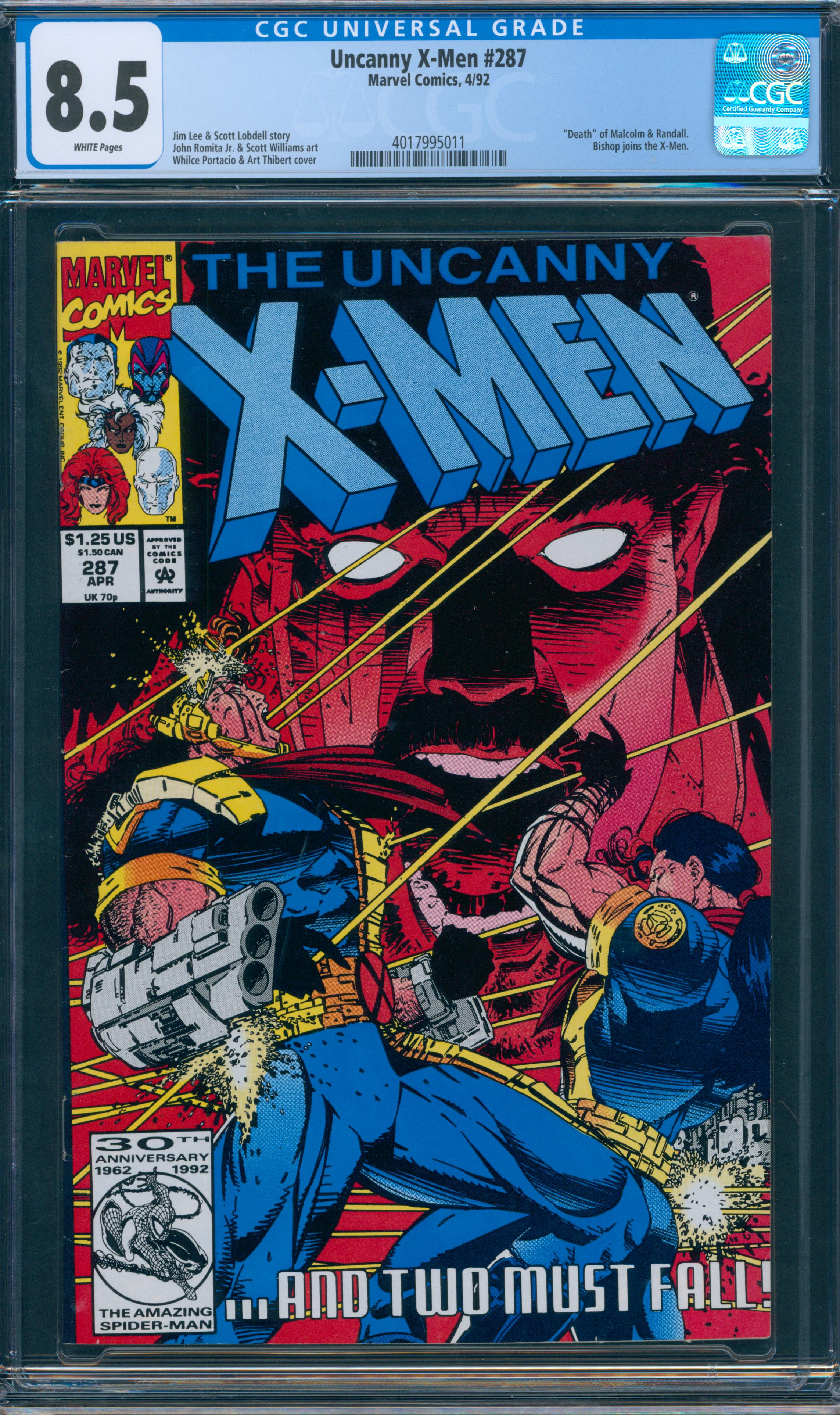 Uncanny X-Men #287 CGC 8.5
