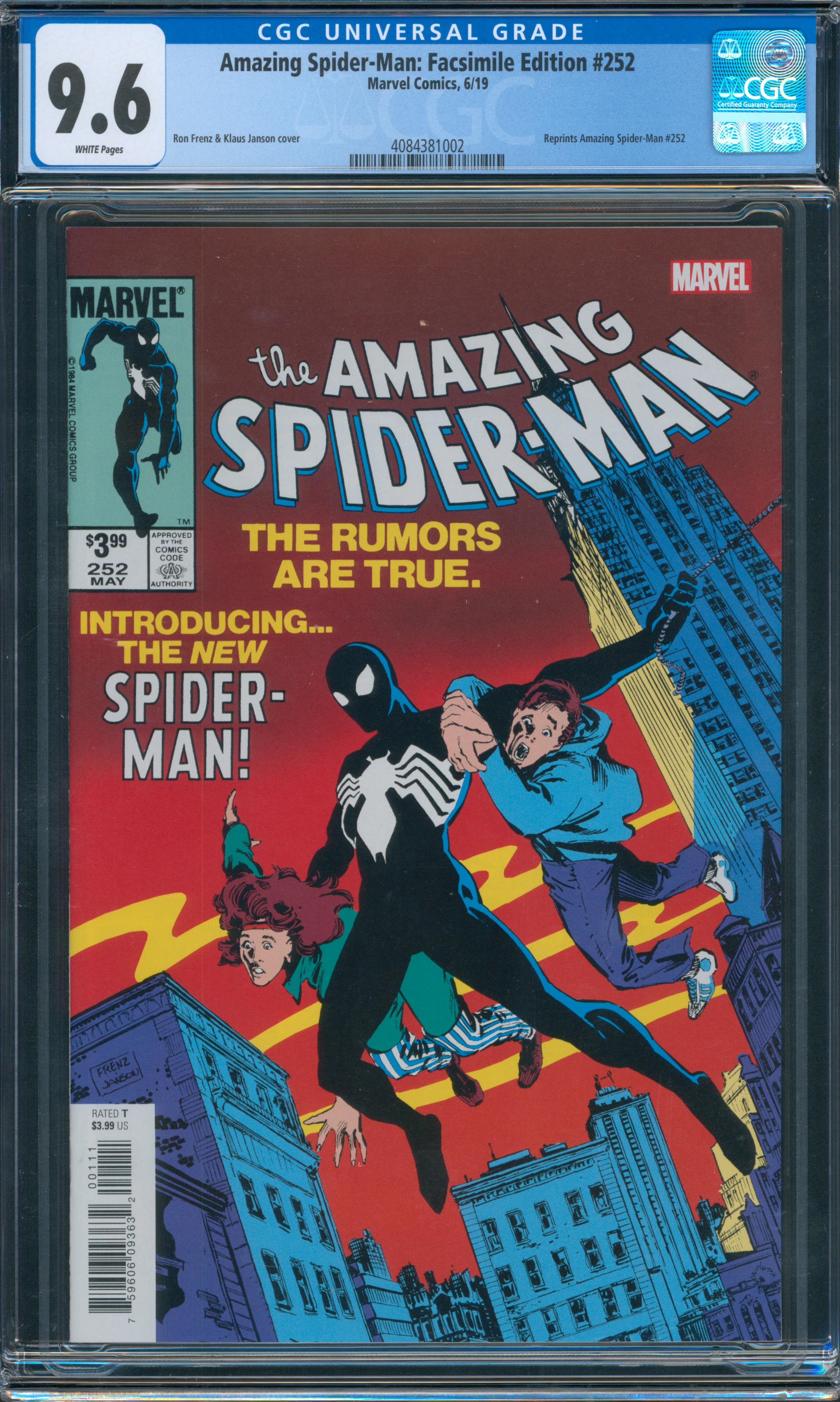 Amazing Spider-Man: Facsimile Edition #252 CGC 9.6