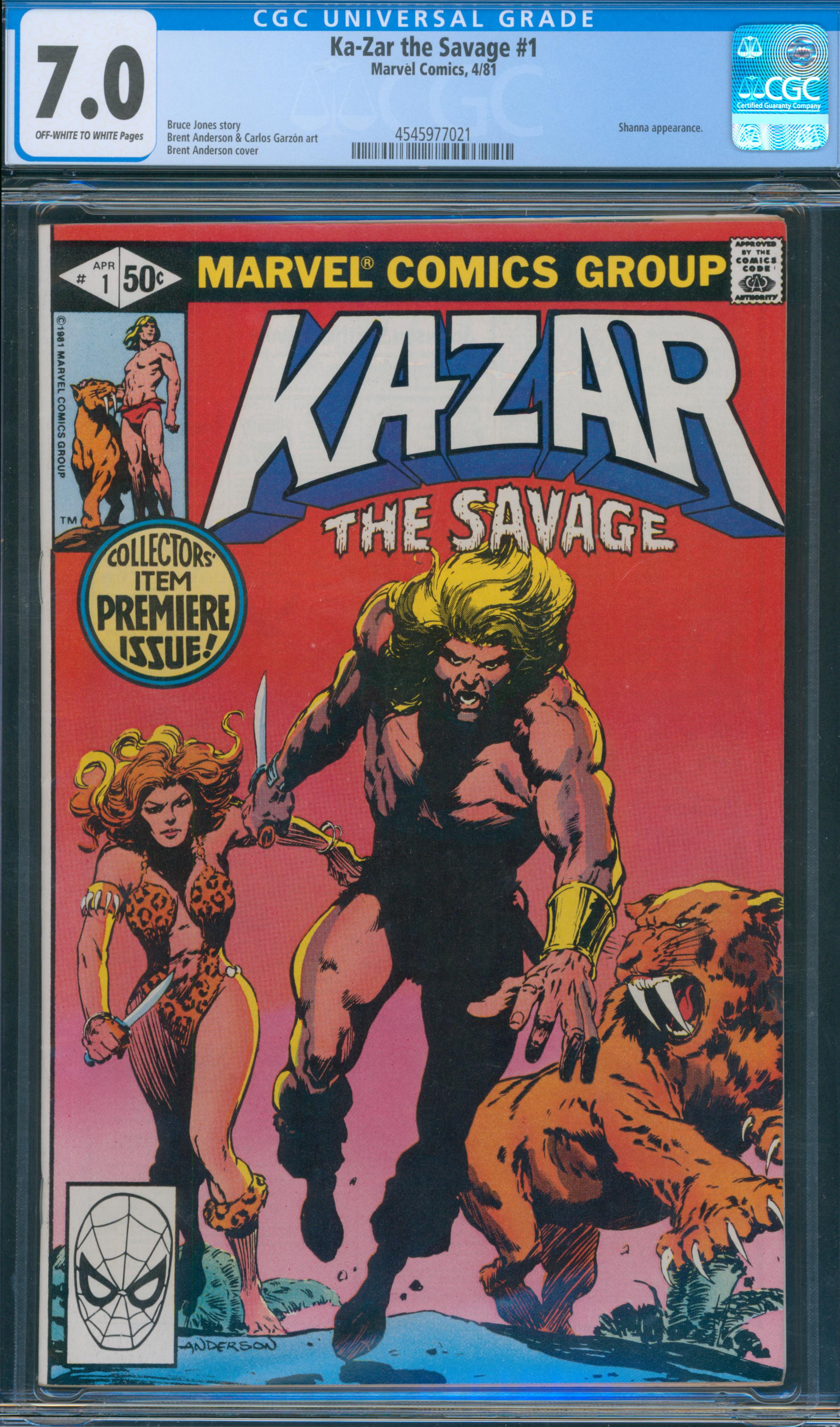 Ka-Zar the Savage #1 CGC 7.0