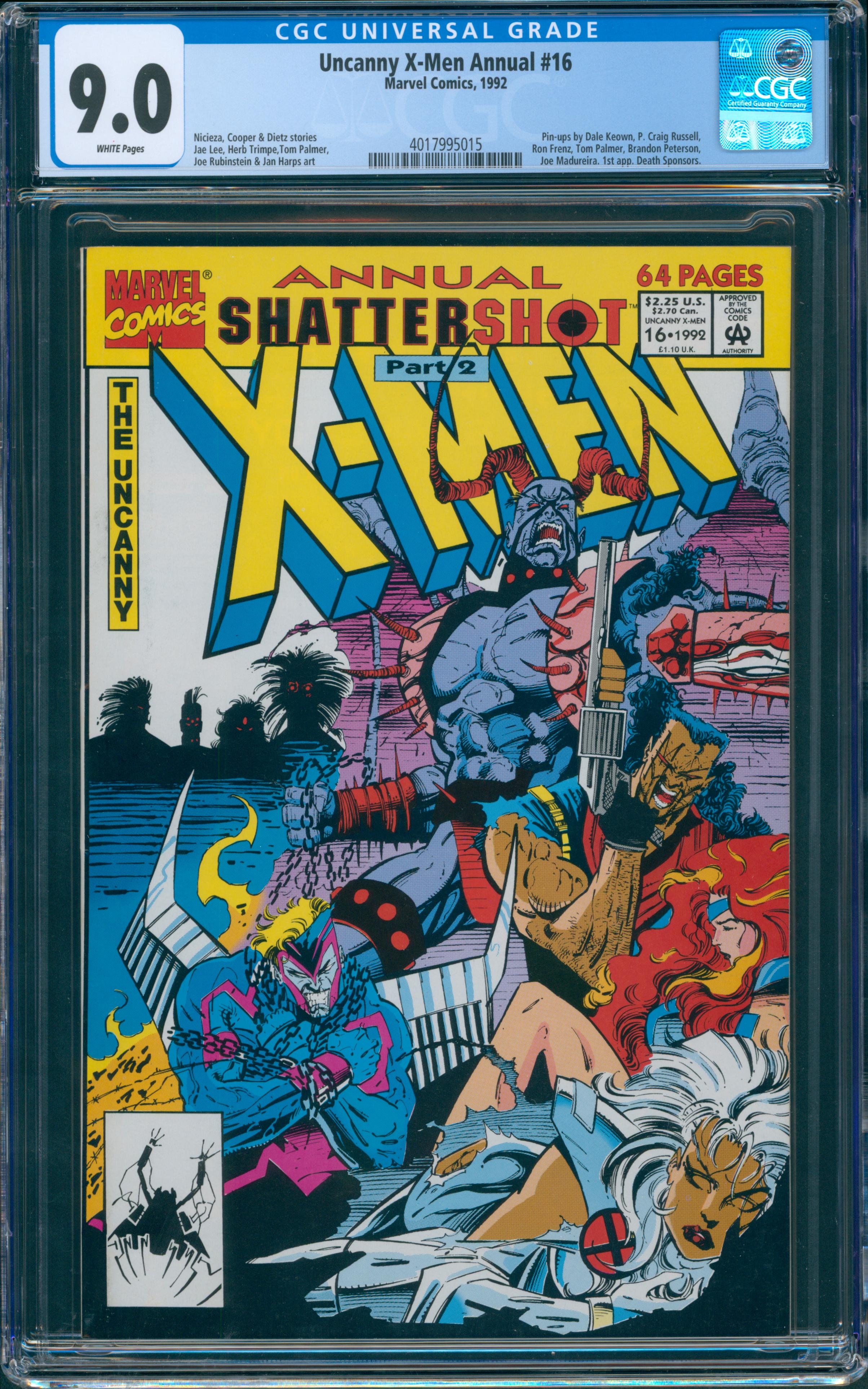 Uncanny X-Men Annual #16 CGC 9.0