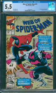 Web of Spider-Man #81 CGC 5.5