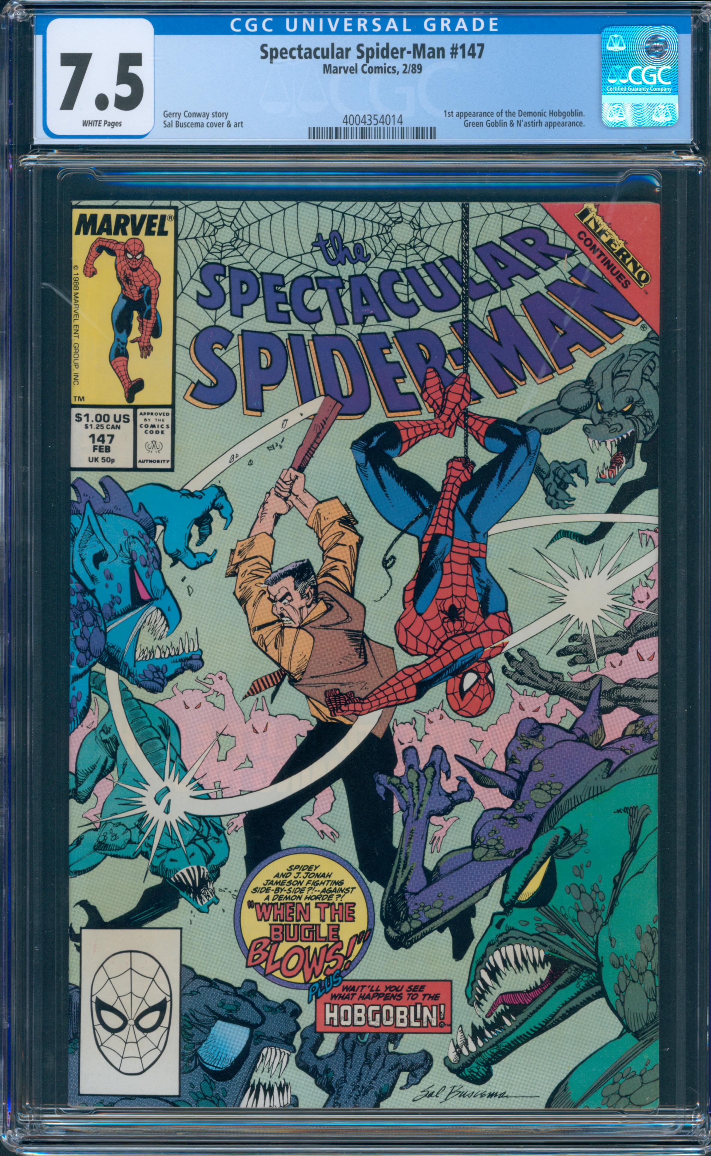 Spectacular Spider-Man #147 CGC 7.5