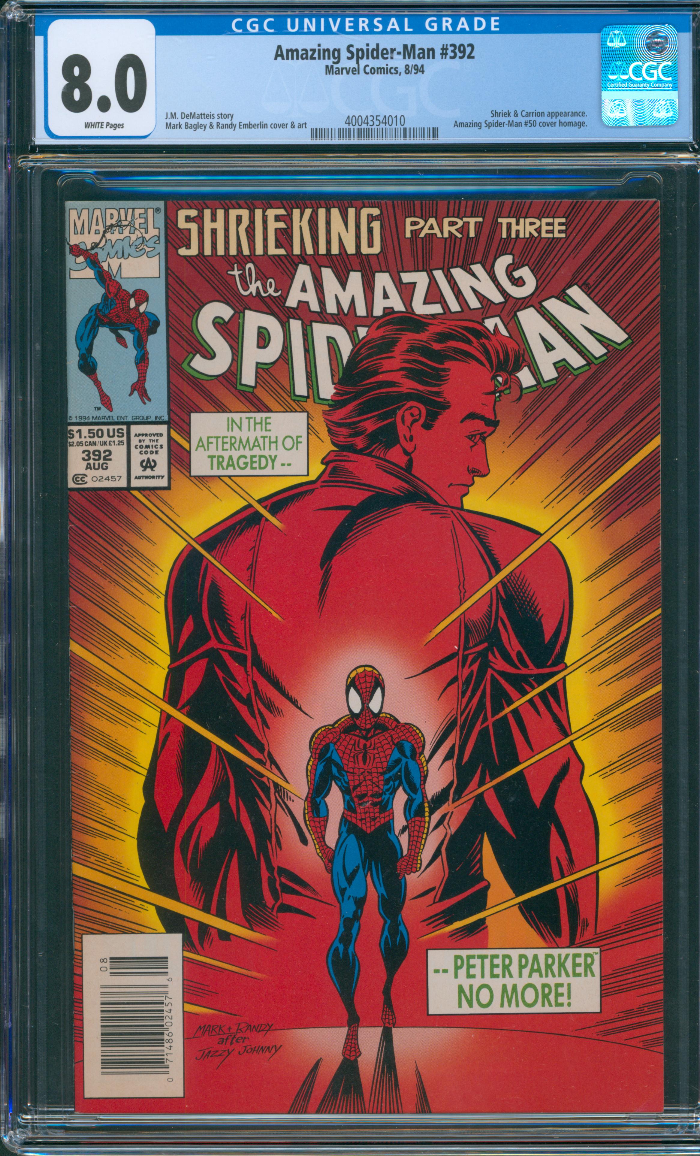 Amazing Spider-Man #392 CGC 8.0