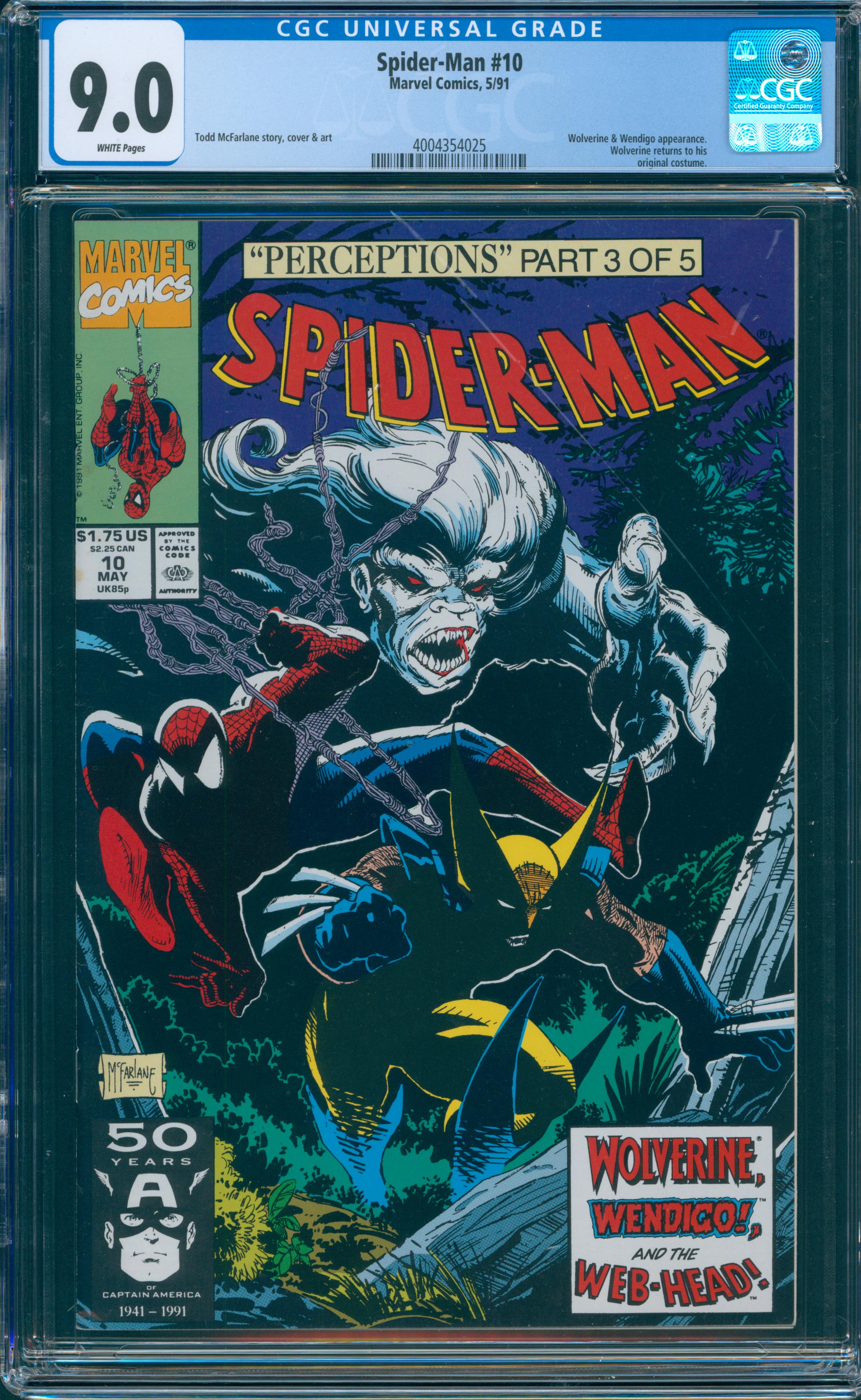 Spider-Man #10 CGC9.0