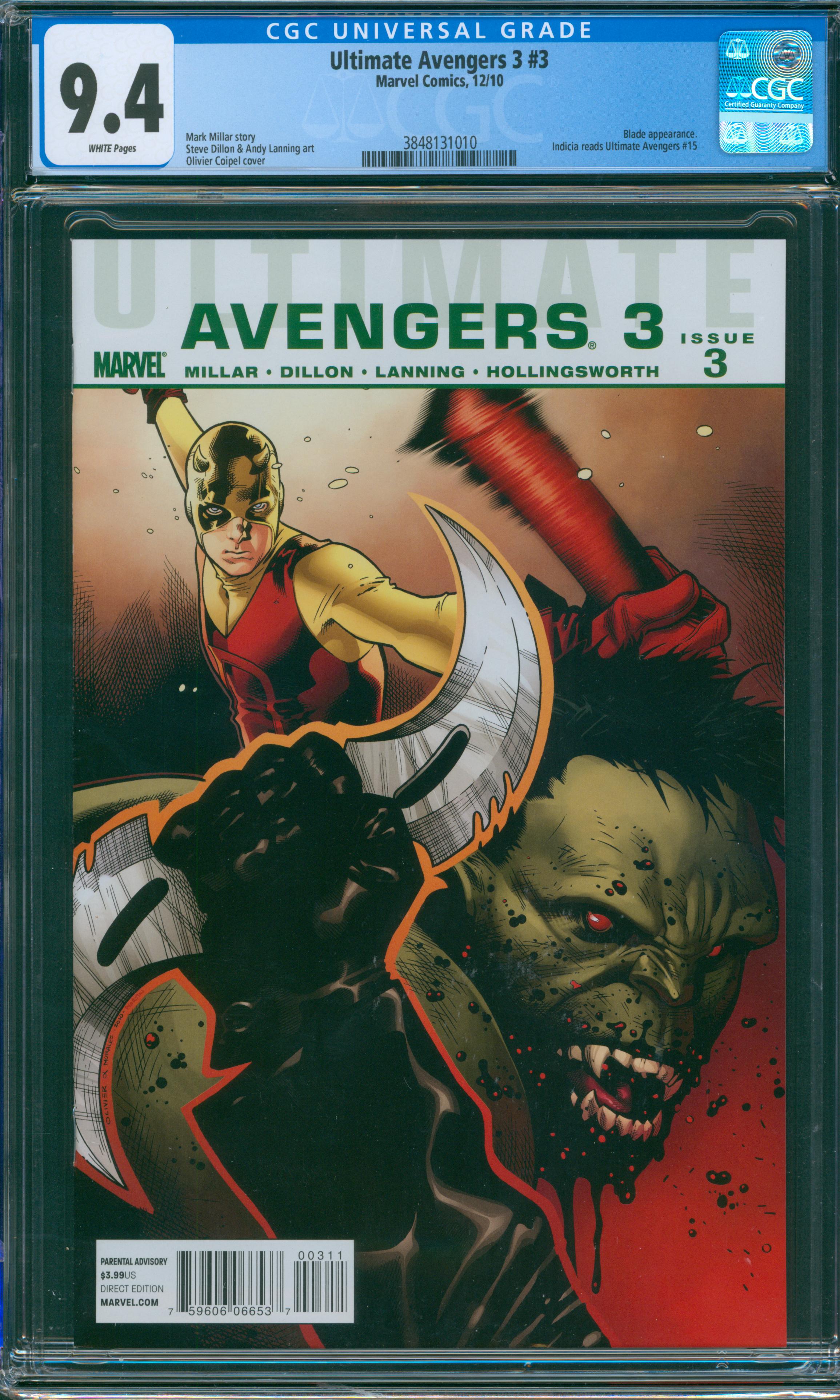 Ultimate Avengers 3 #3 CGC 9.4