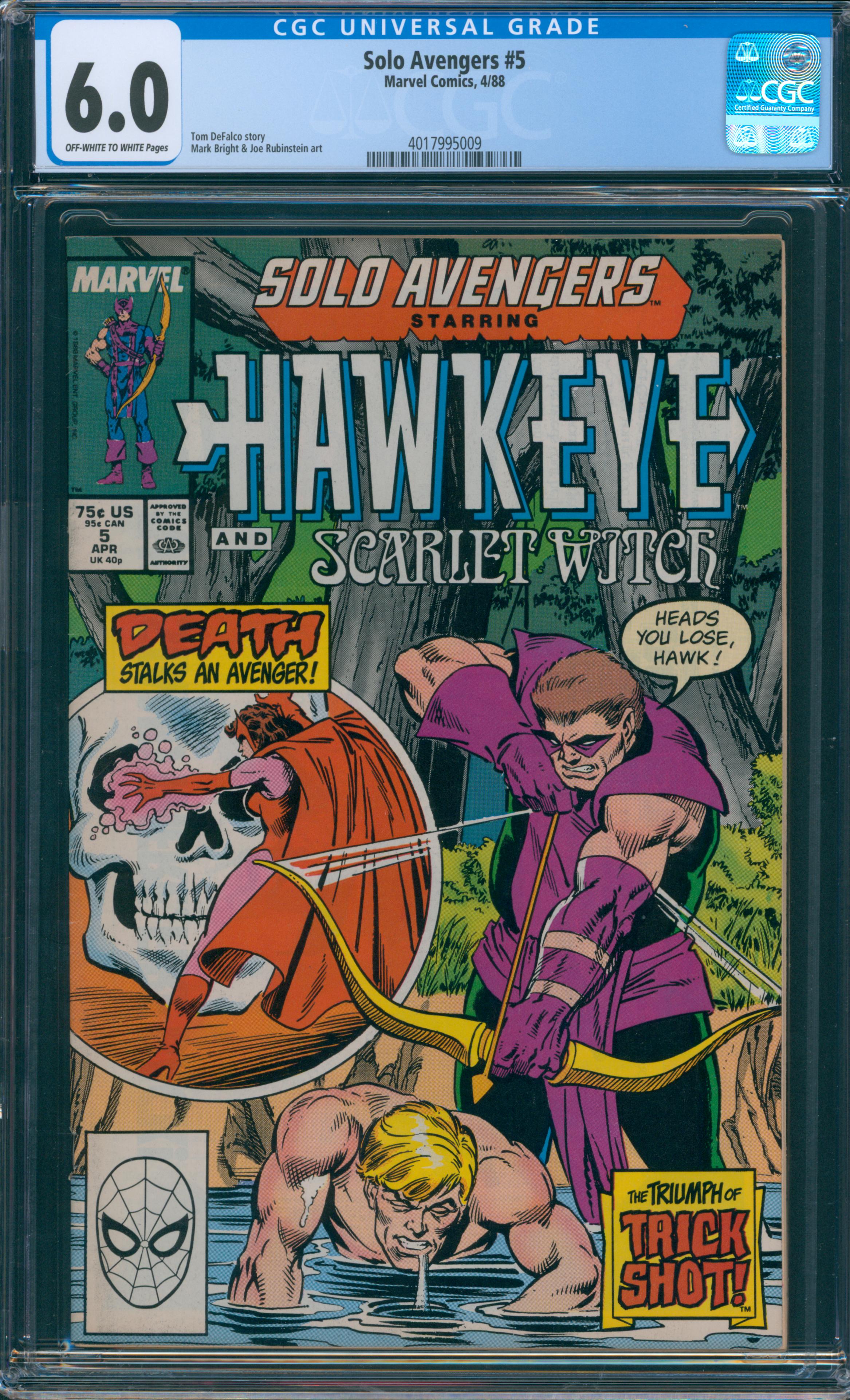 Solo Avengers #5 CGC 6.0