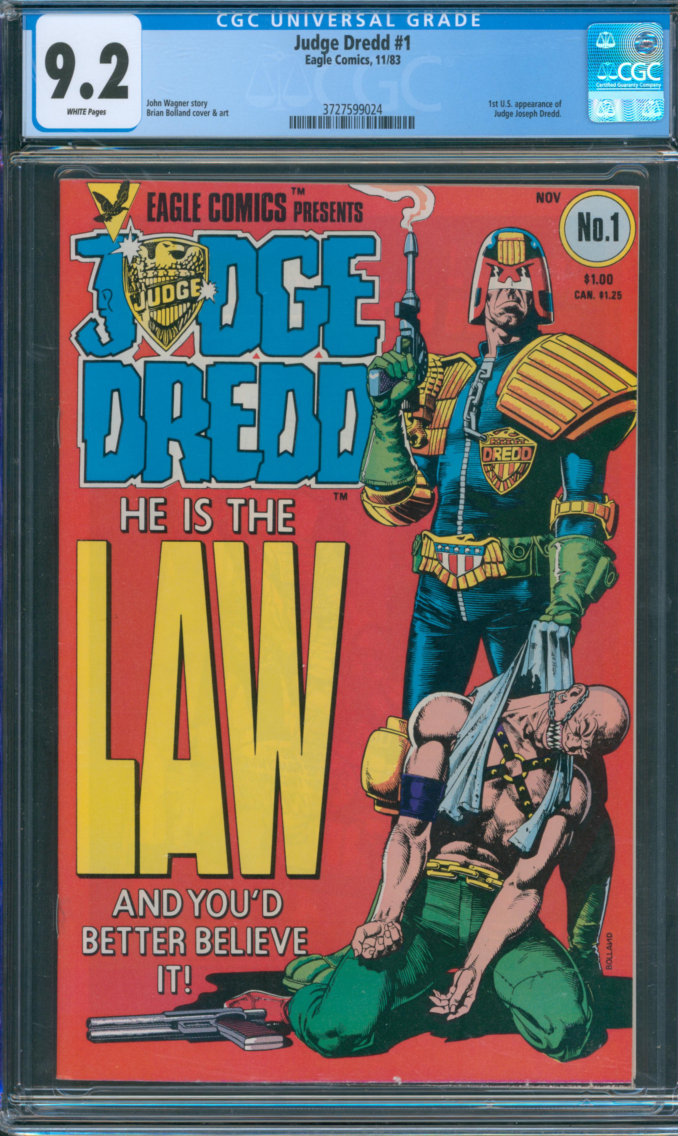 Judge Dredd #1 CGC 9.2
