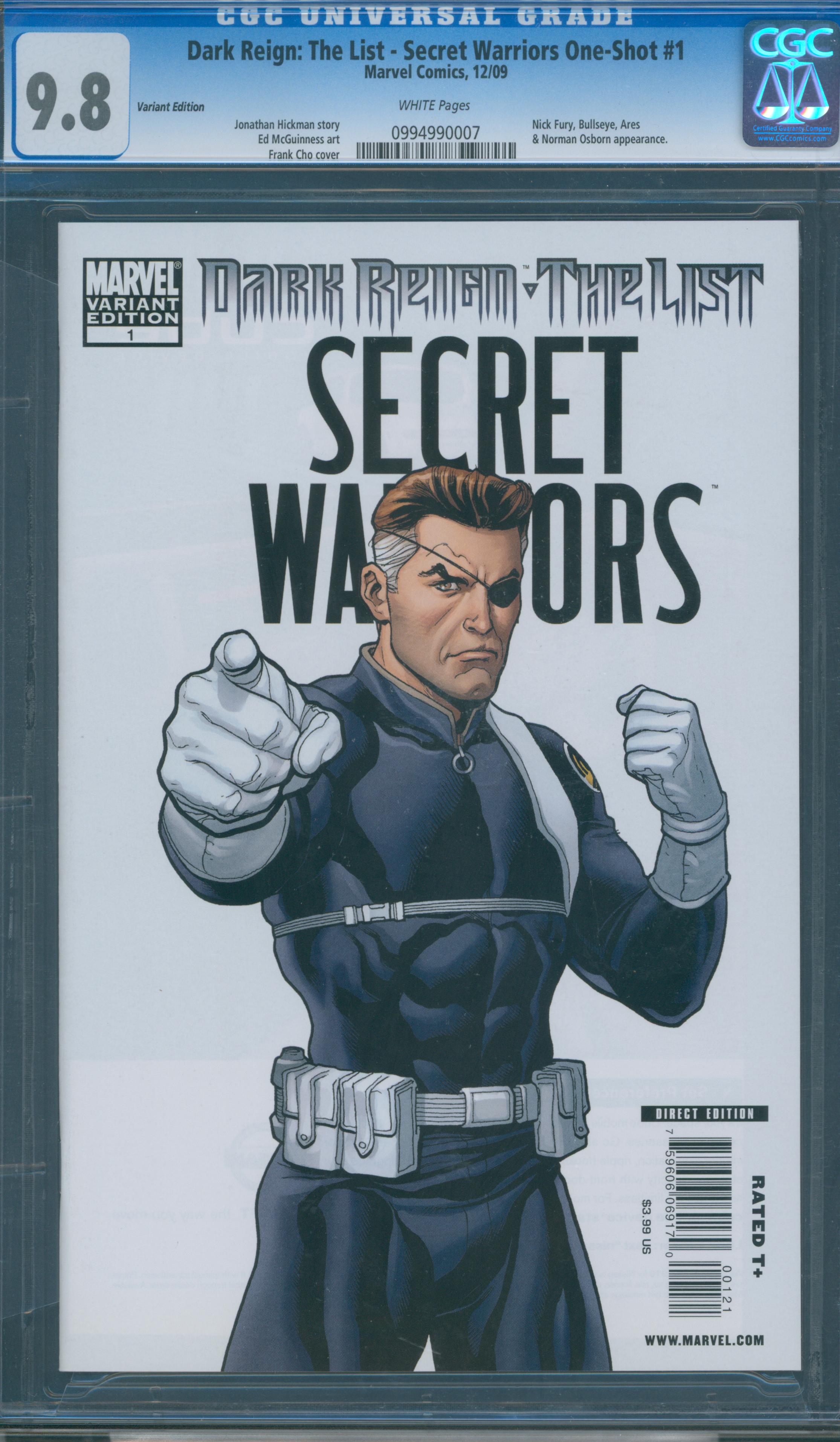 Dark Reign: The List - Secret Warriors One-Shot #1 CGC 9.8