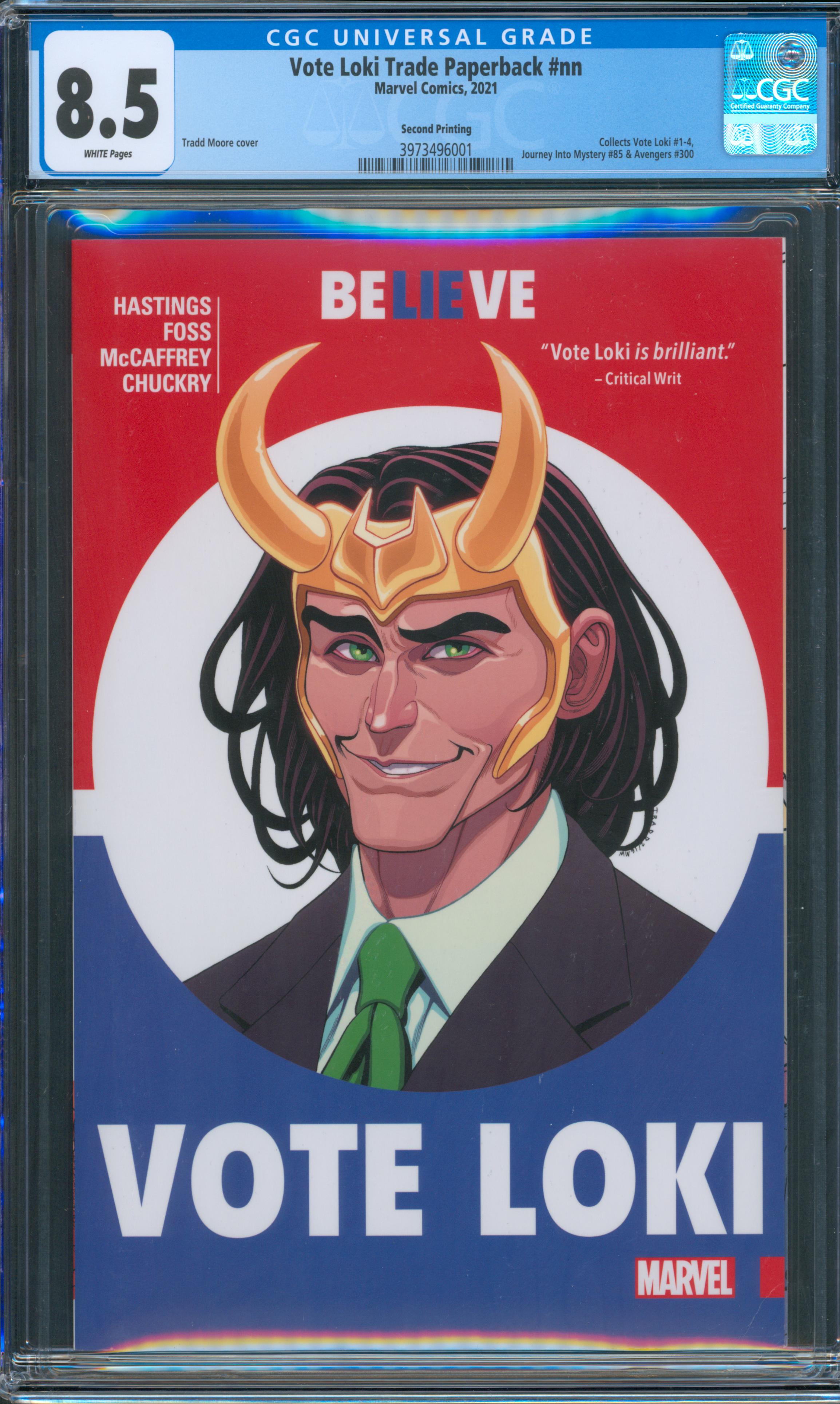 Vote Loki Trade Paperback #nn CGC 8.5