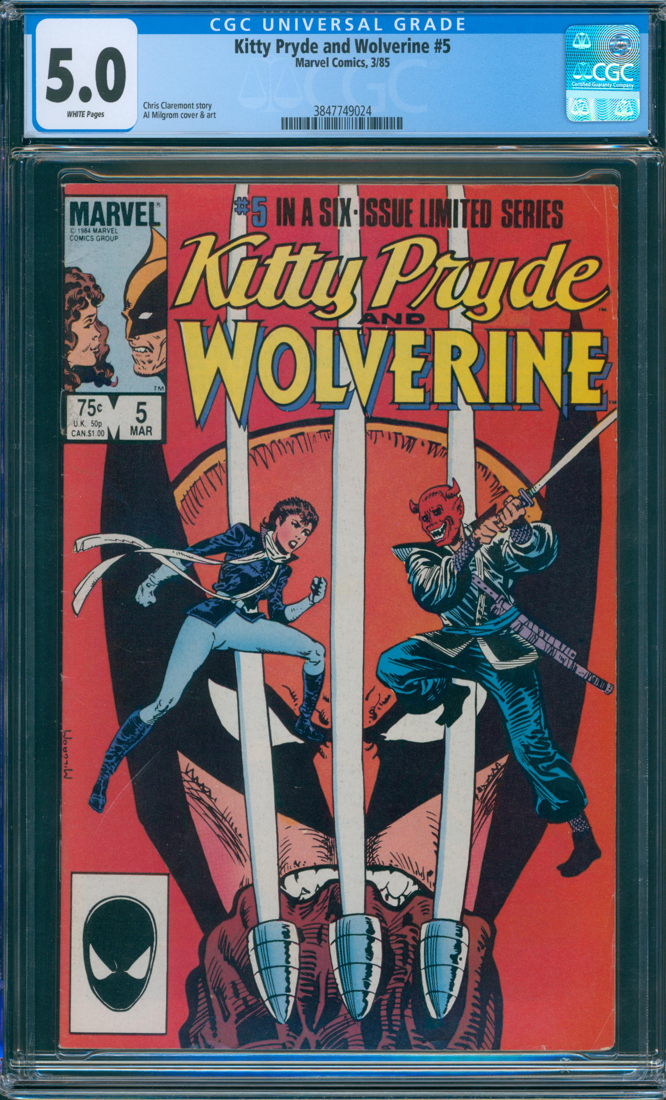 Kitty Pride and Wolverine #5 CGC 5.0