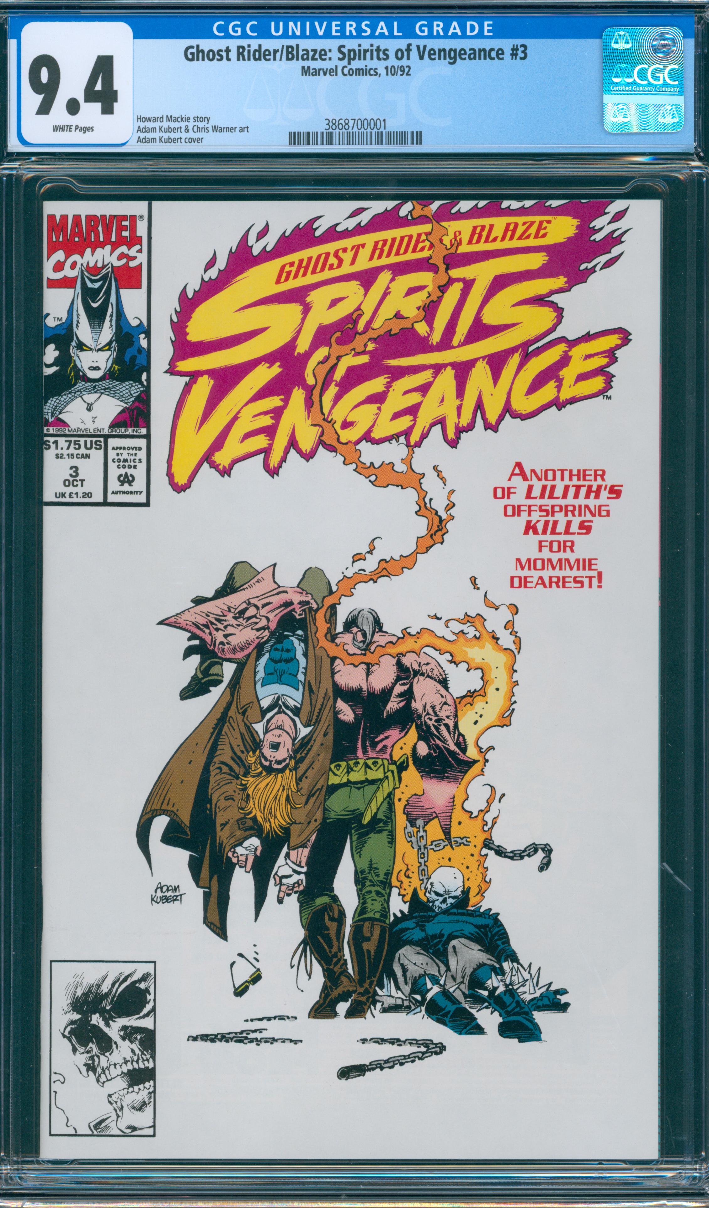 Ghost Rider/Blaze: Spirits of Vengeance #3 CGC 9.4