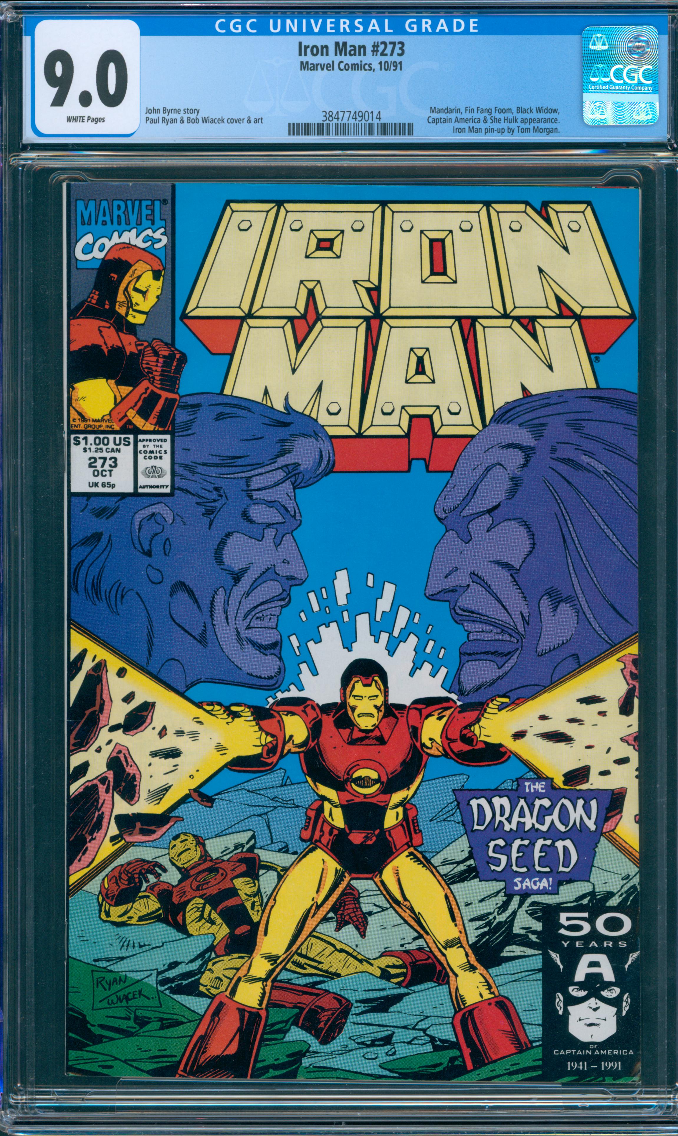 Iron Man #273 CGC 9.0