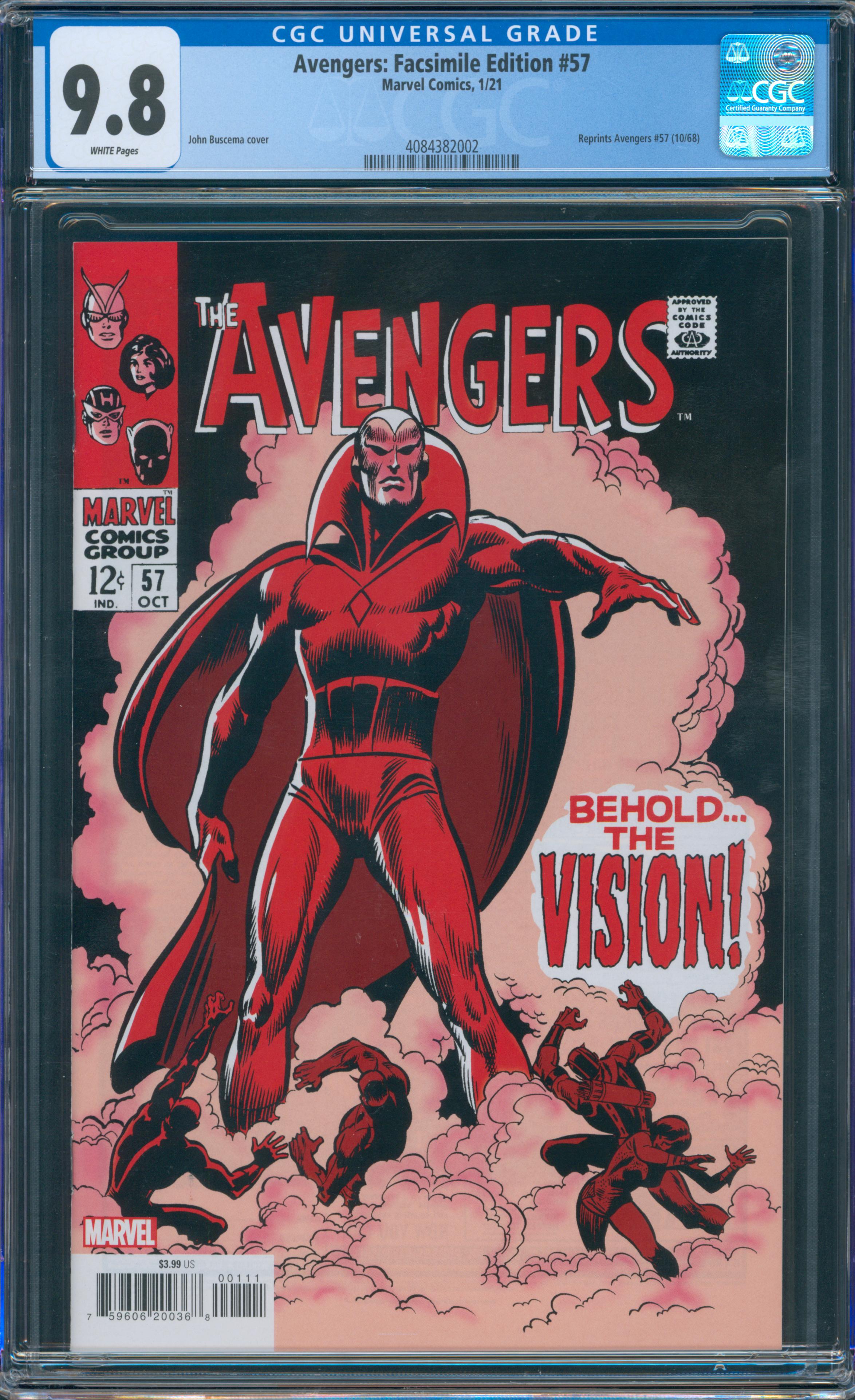 Avengers: Facsimile Edition #57 CGC 9.8