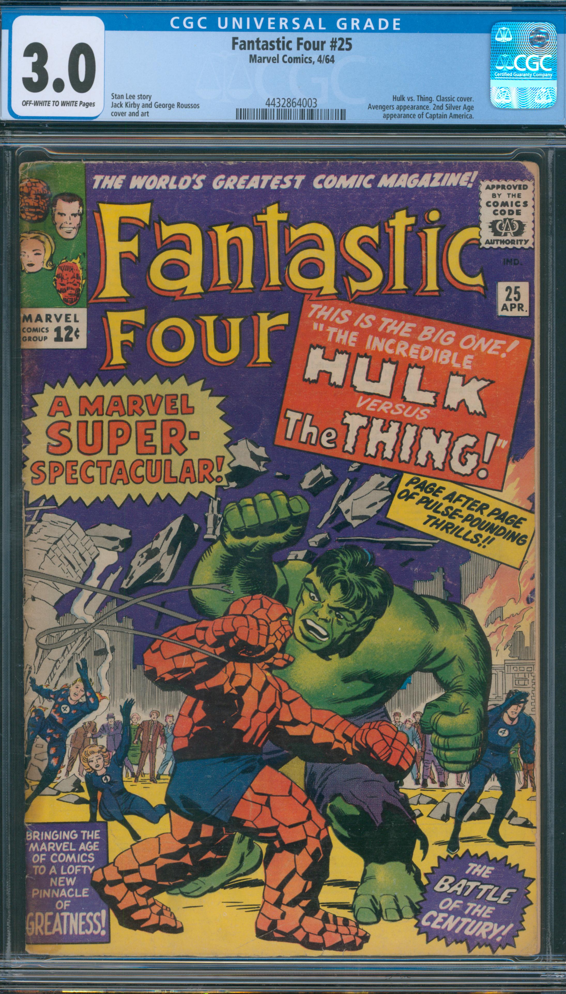 Fantastic Four #25 CGC 3.0