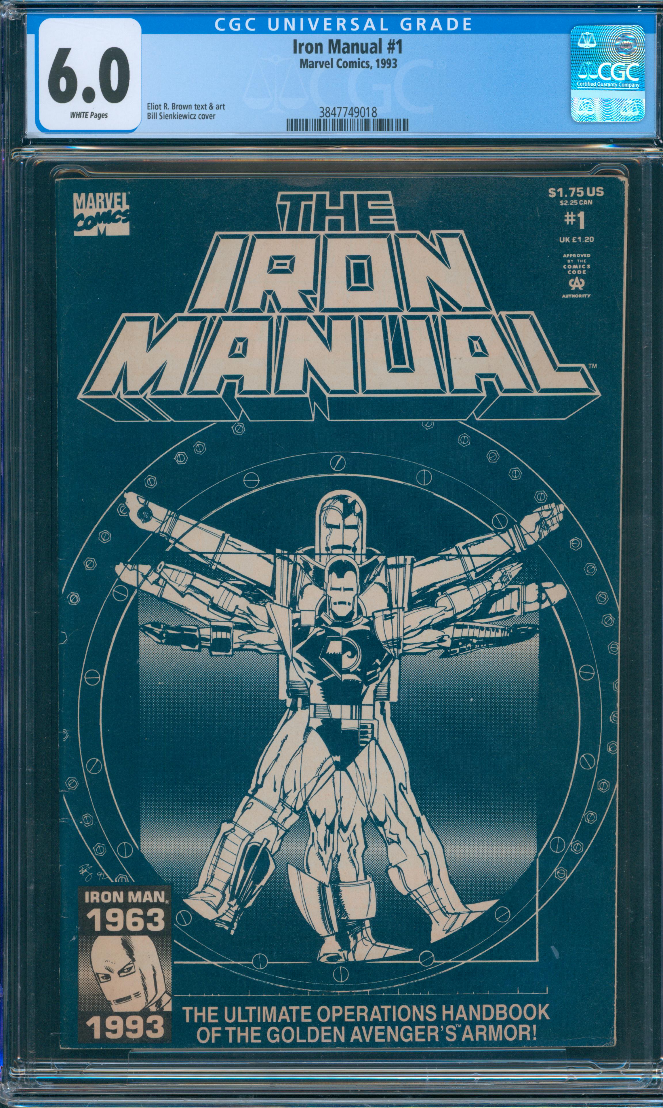 Iron Manual #1 CGC 6.0