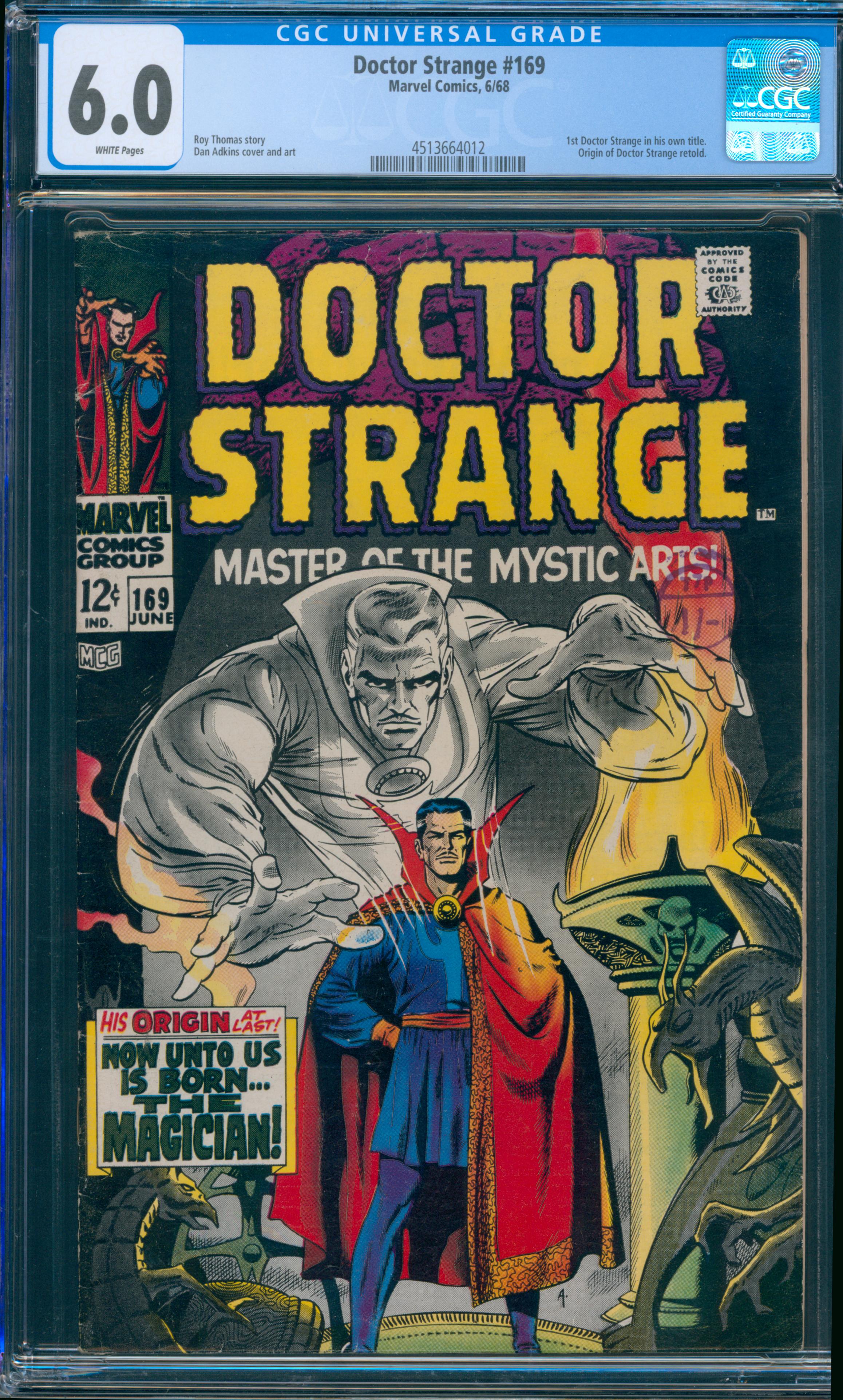 Doctor Strange #169 CGC 6.0