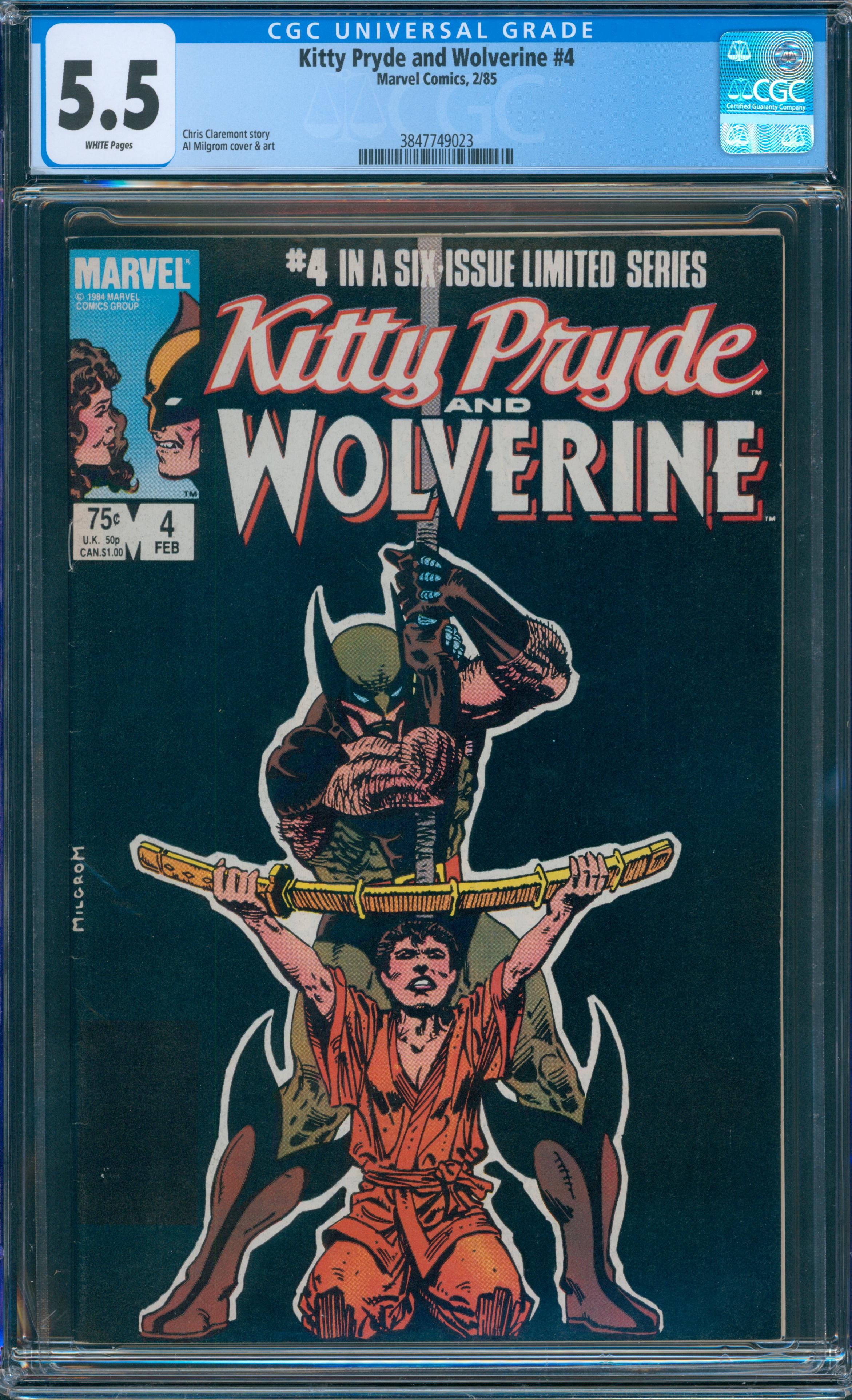 Kitty Pryde and Wolverine #4 CGC 5.5