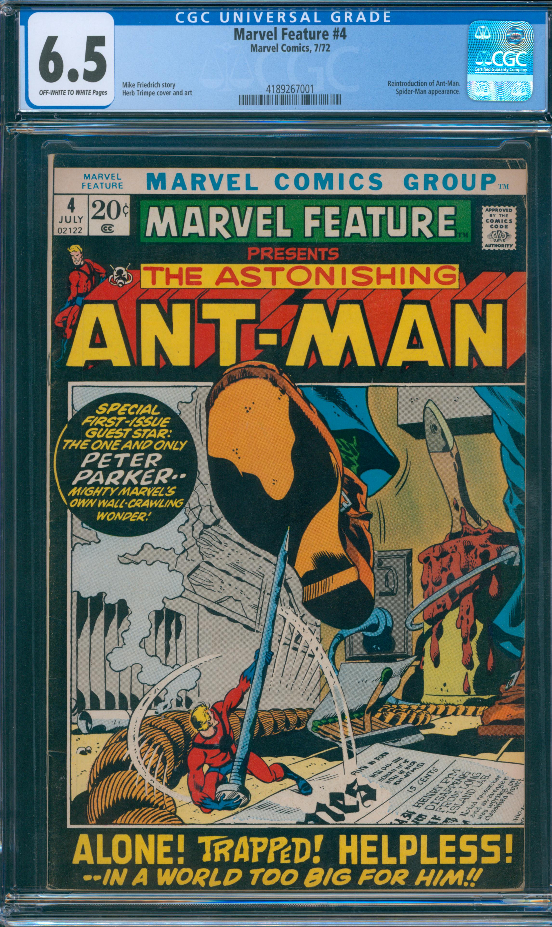 Marvel Feature #4 CGC 6.5