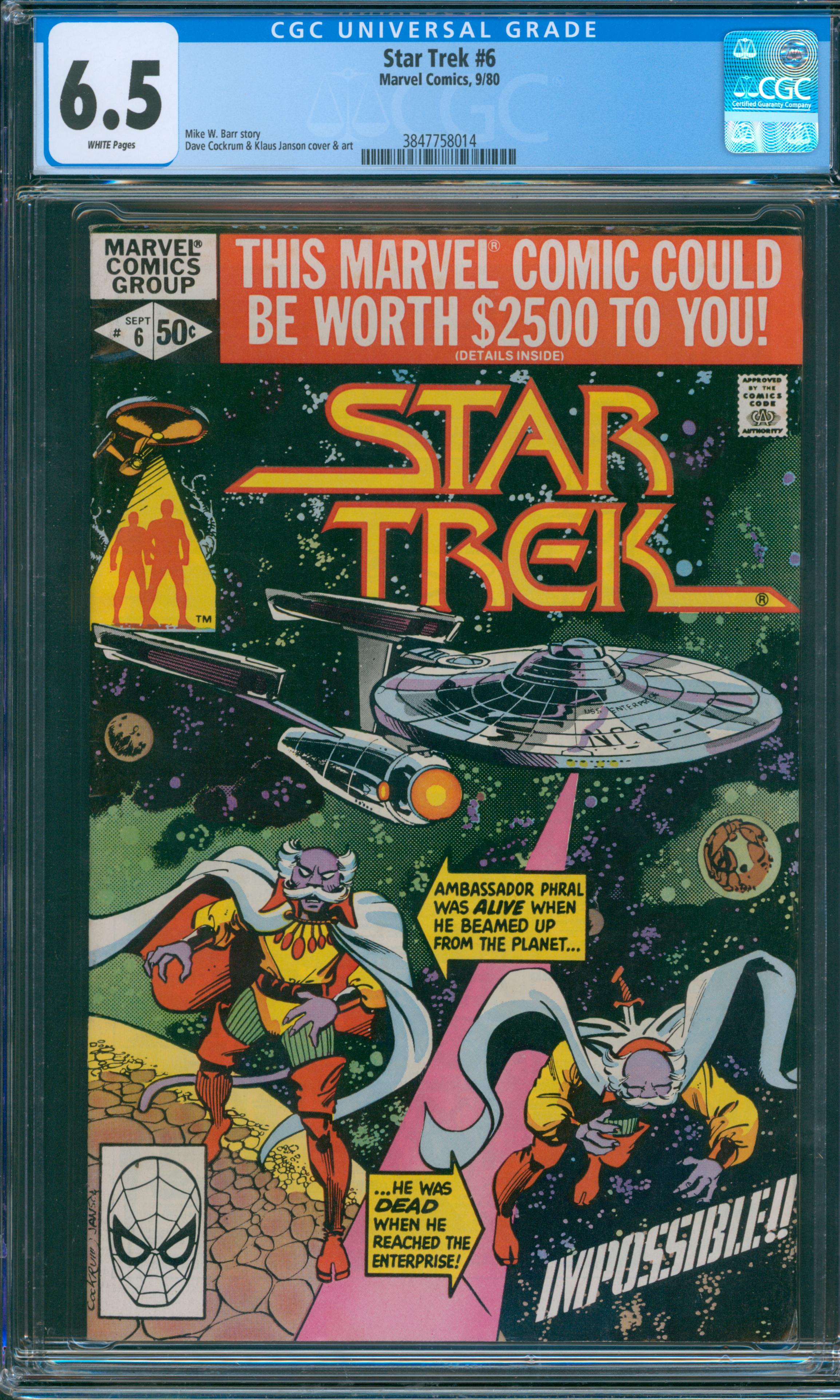 Star Trek #6 CGC 6.5