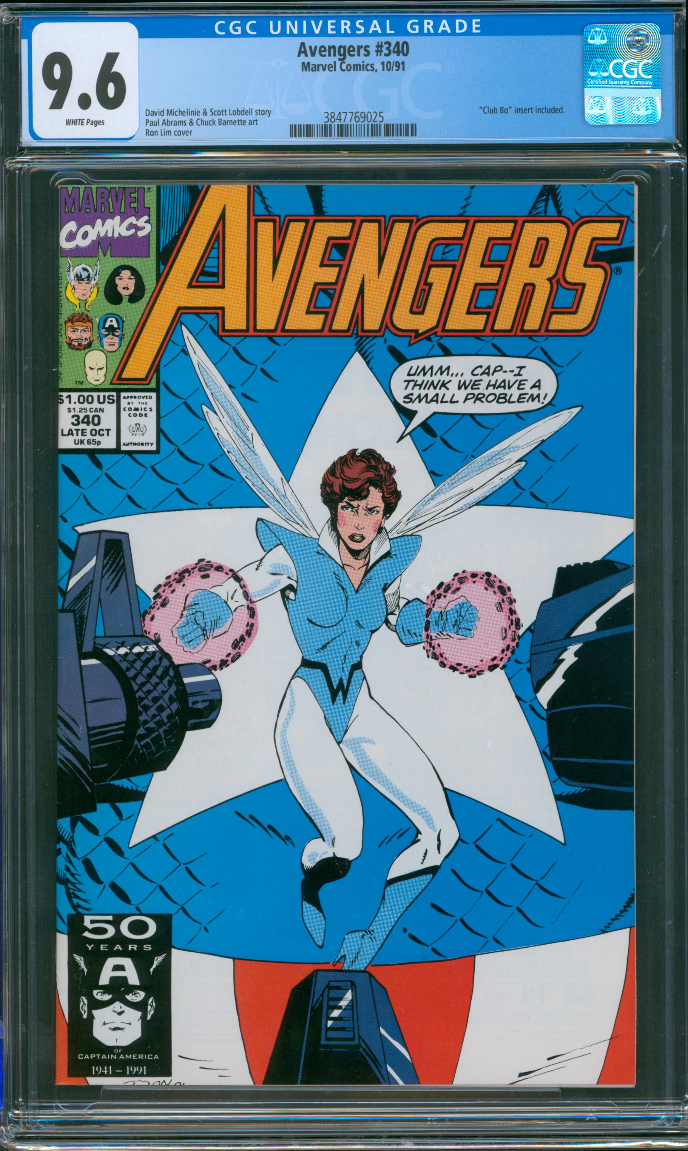 Avengers #340 CGC 9.6