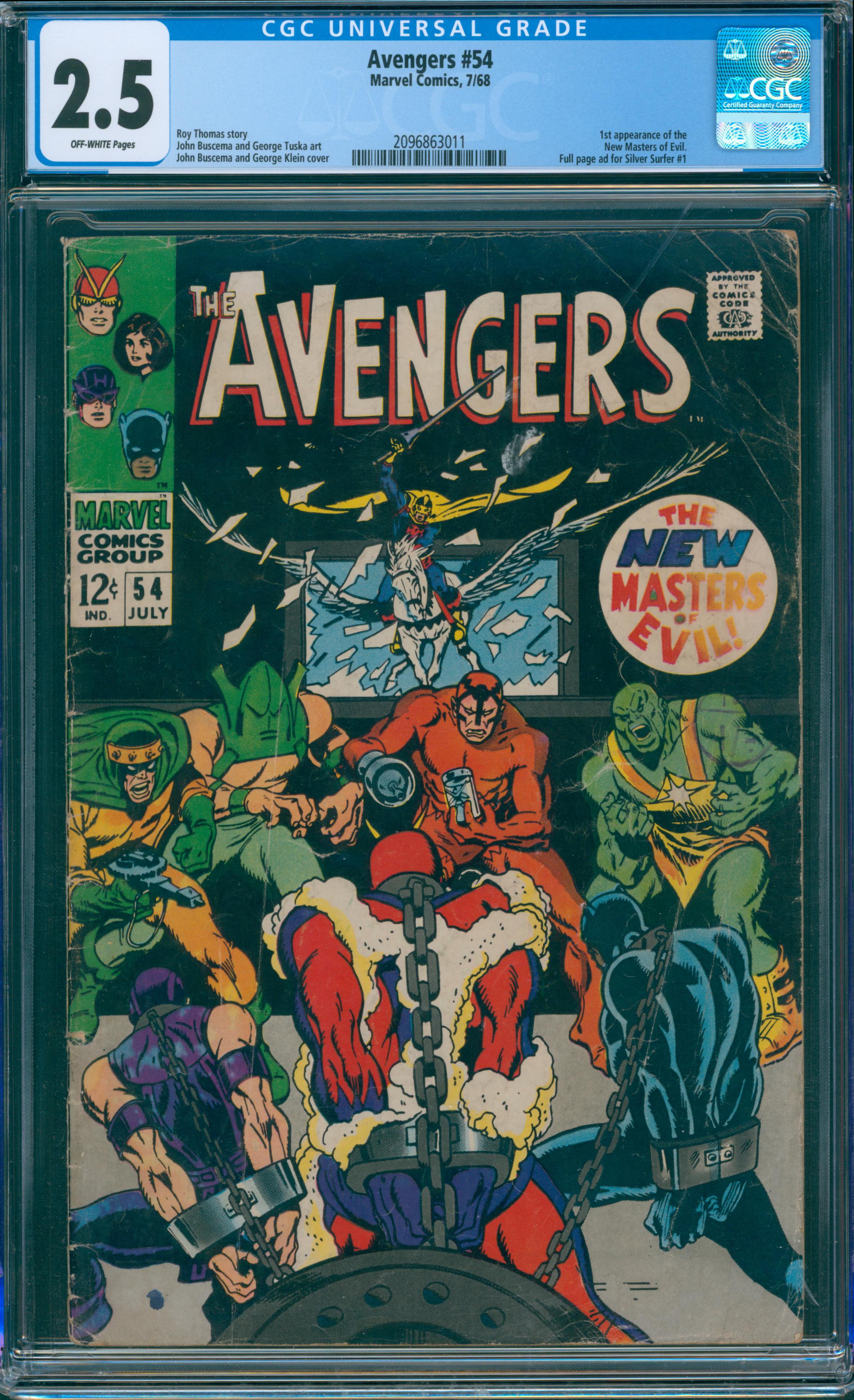 Avengers #54 CGC 2.5
