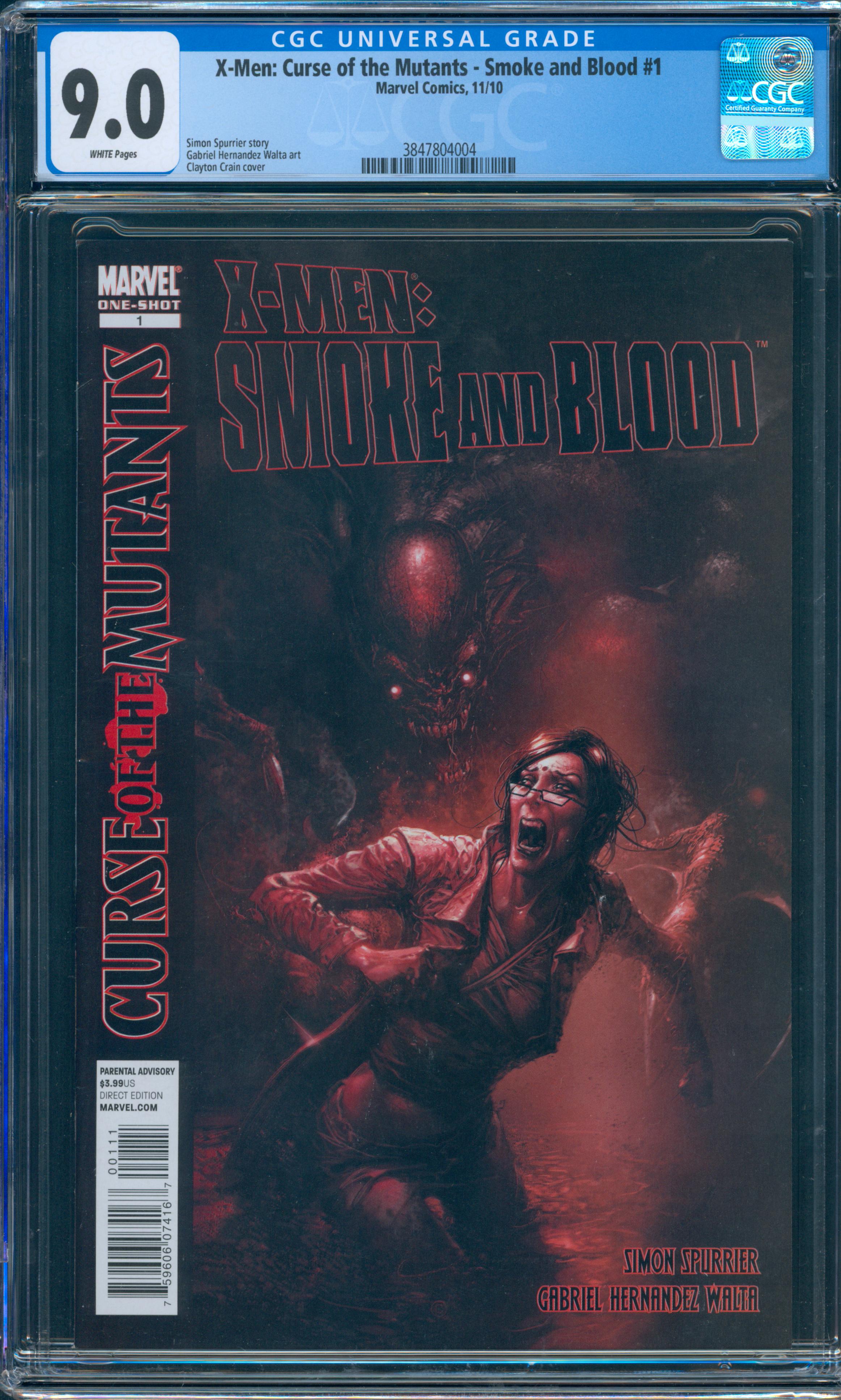 X-Men: Curse of The Mutants - Smoke & Blood #1 CGC 9.0