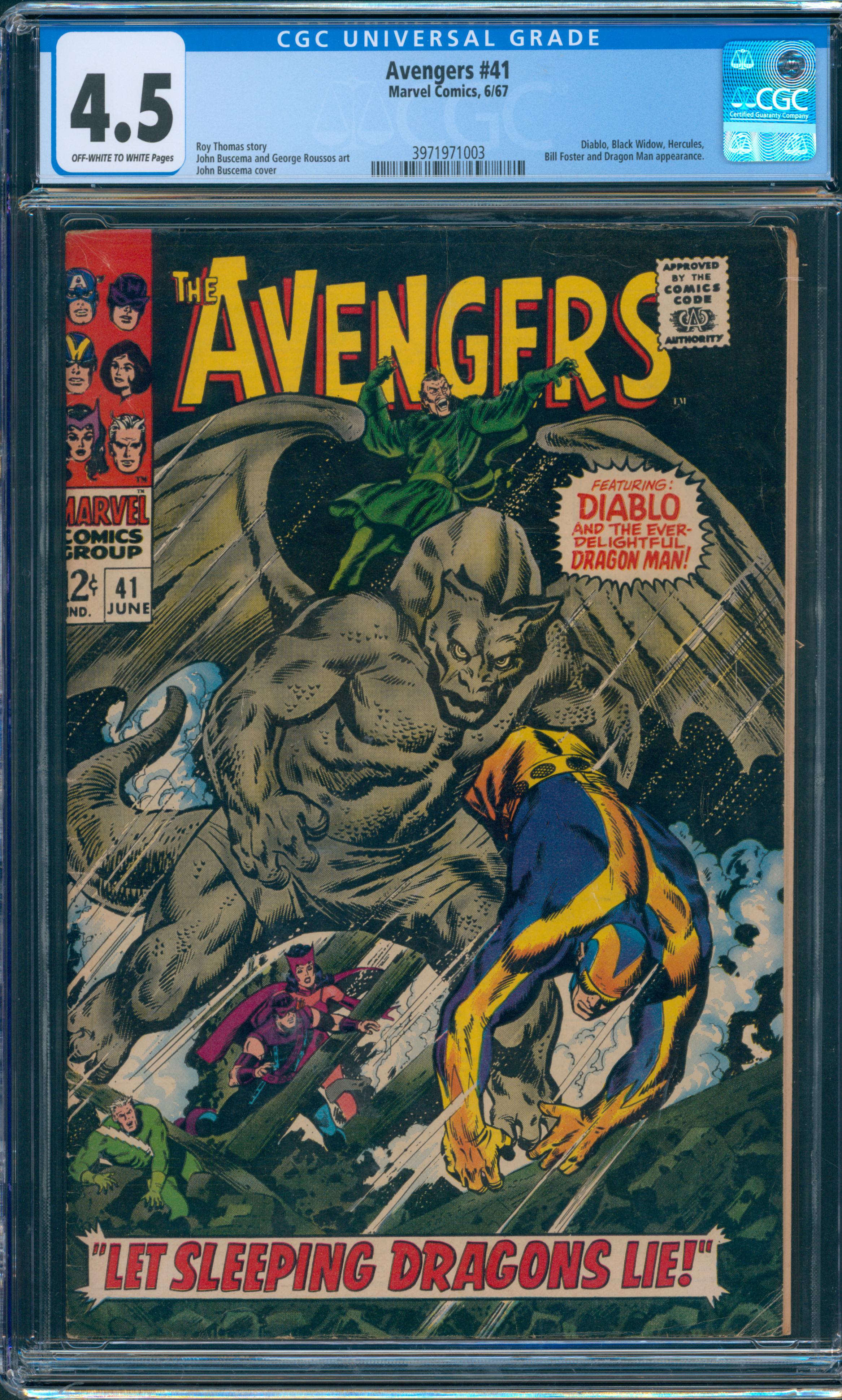 Avengers #41 CGC 4.5