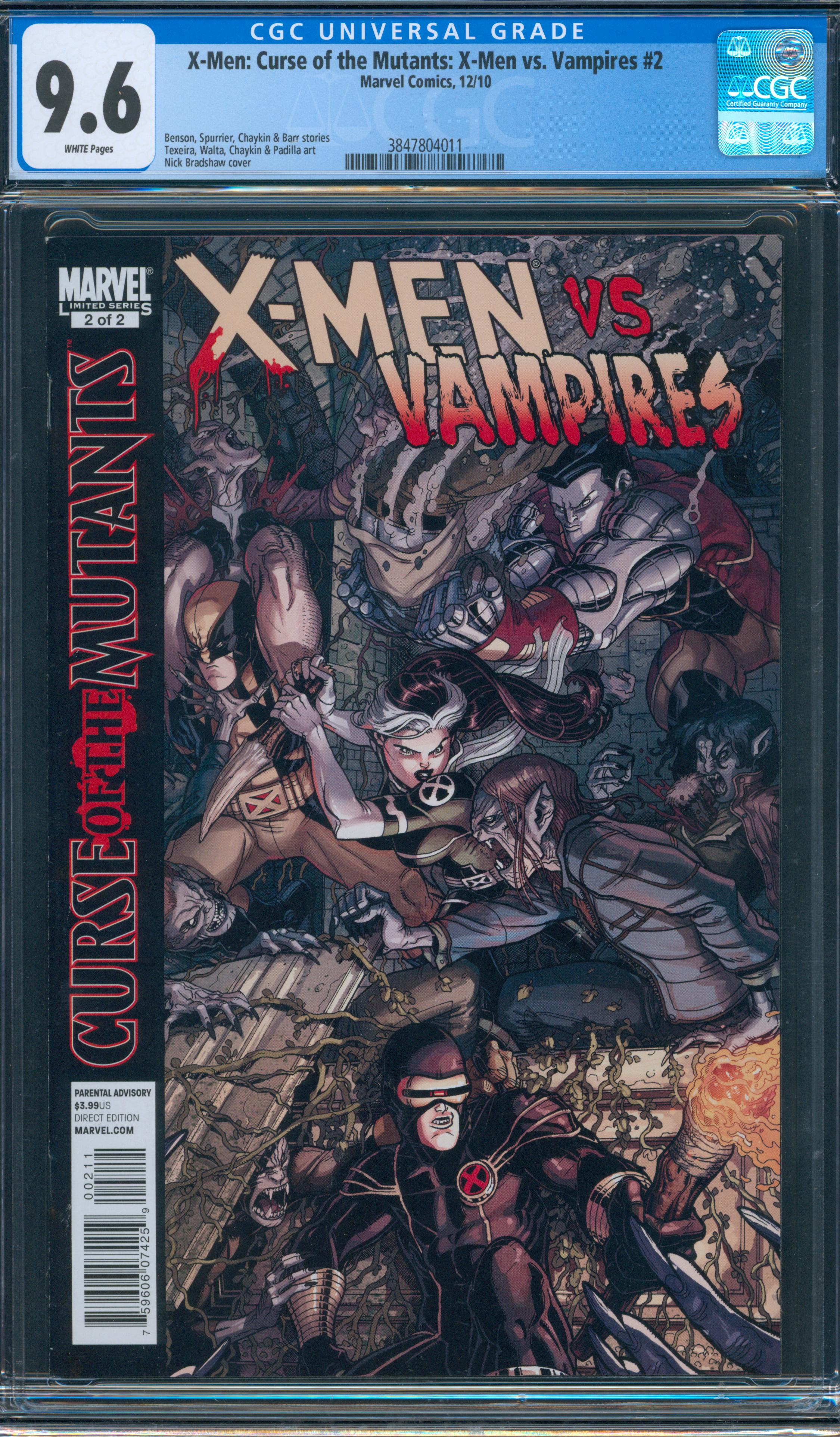X-Men: Curse of The Mutants: X-Men vs. Vampires #2 CGC 9.6