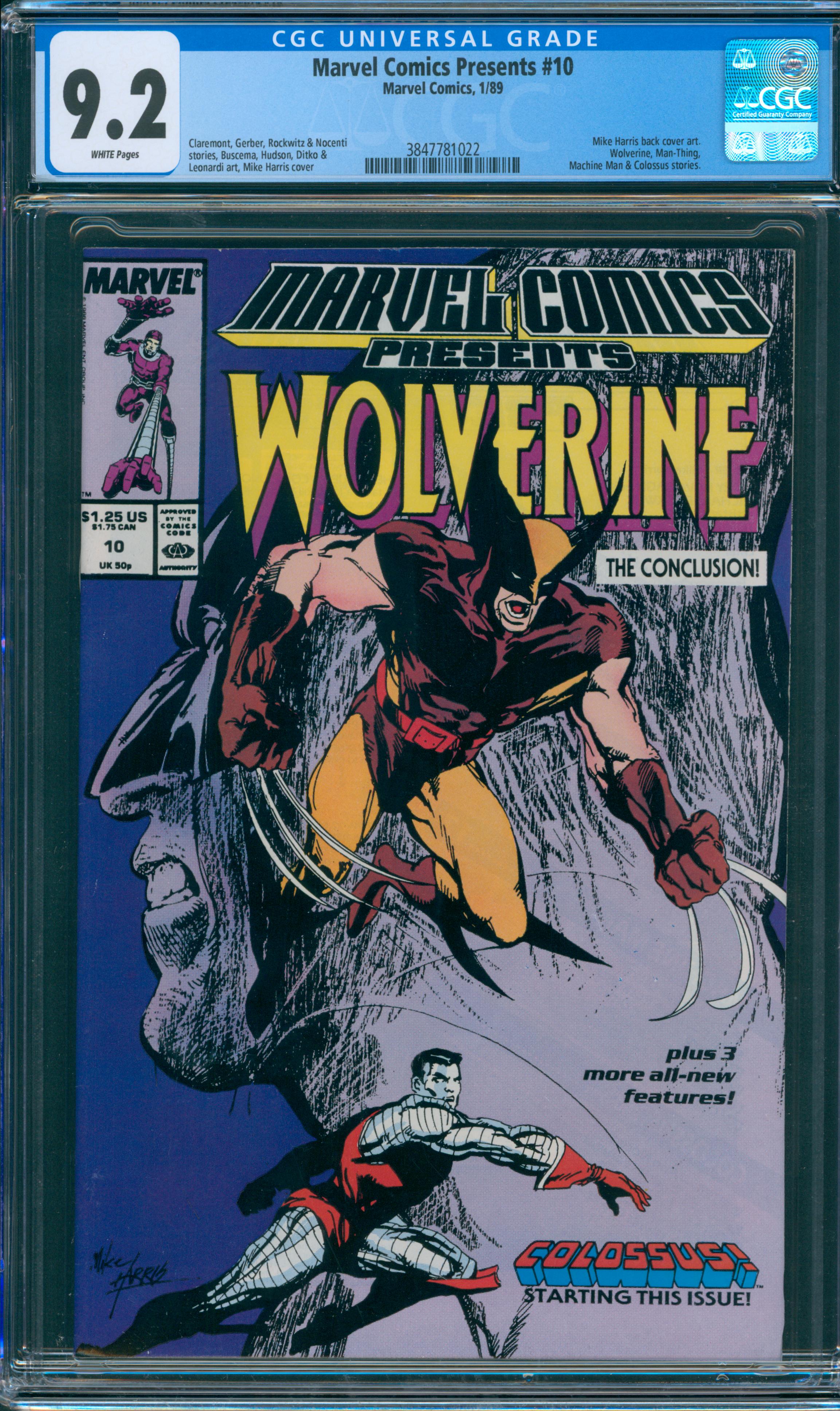 Marvel Comics Presents #10 CGC 9.2