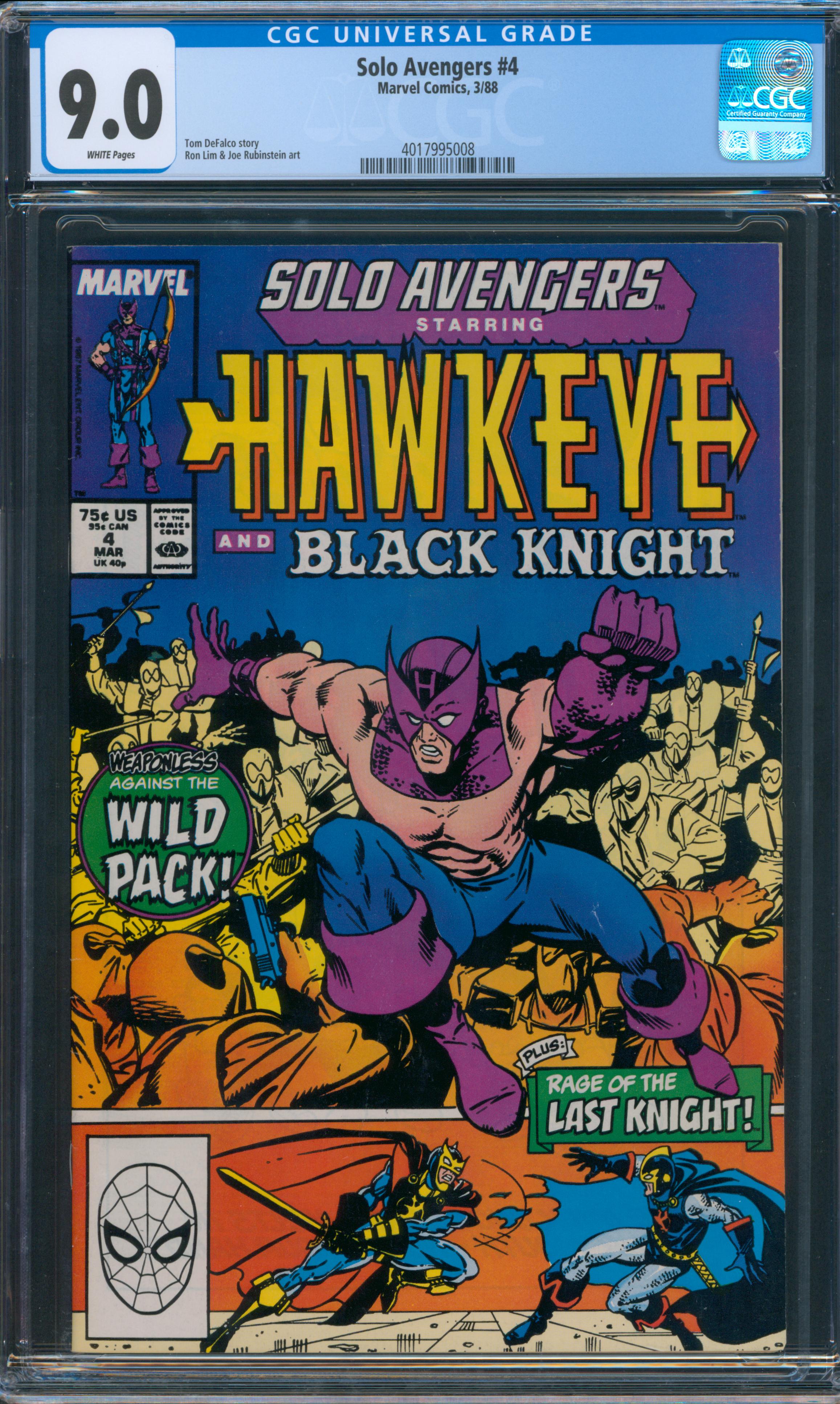 Solo Avengers #4 CGC 9.0