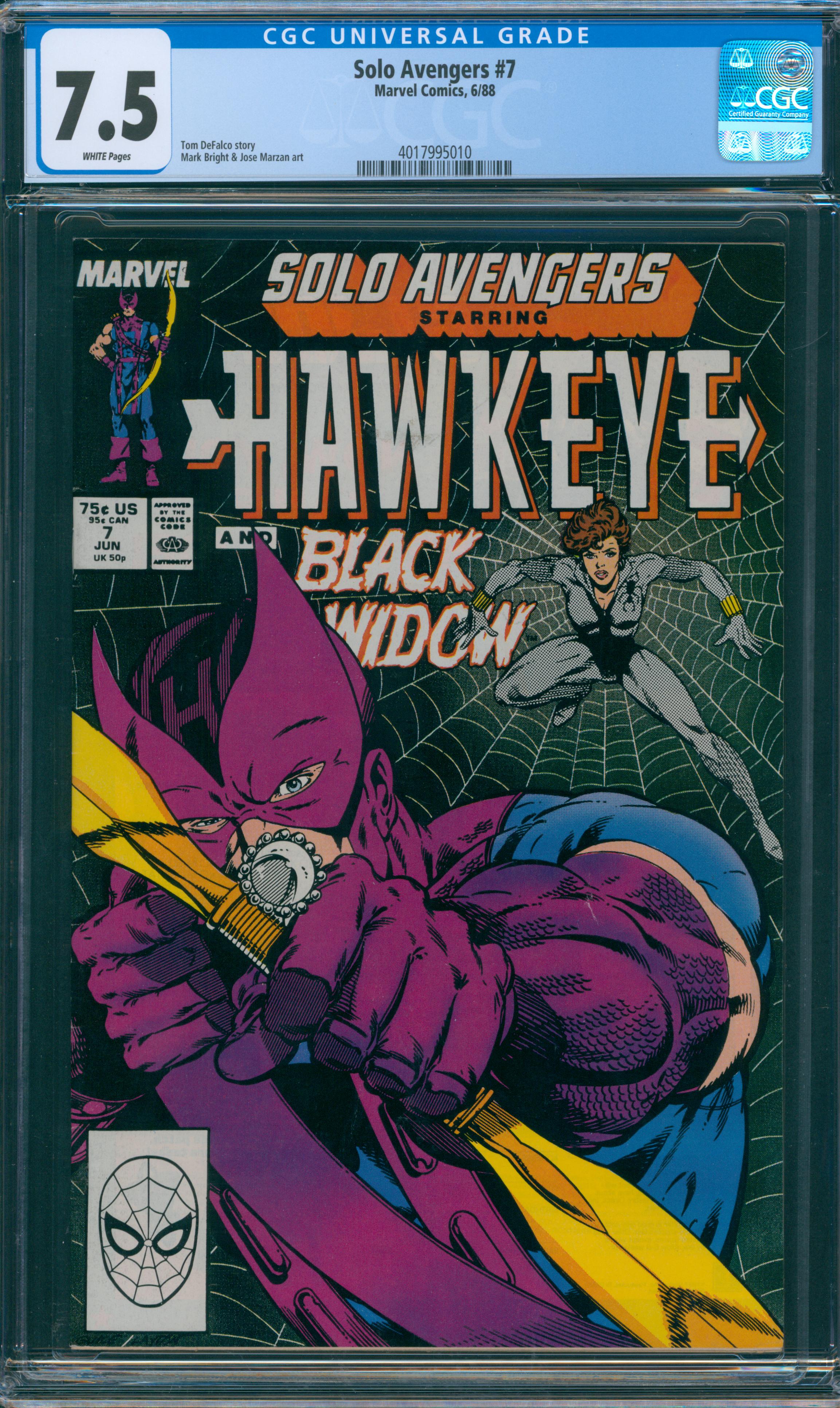 Solo Avengers #7 CGC 7.5