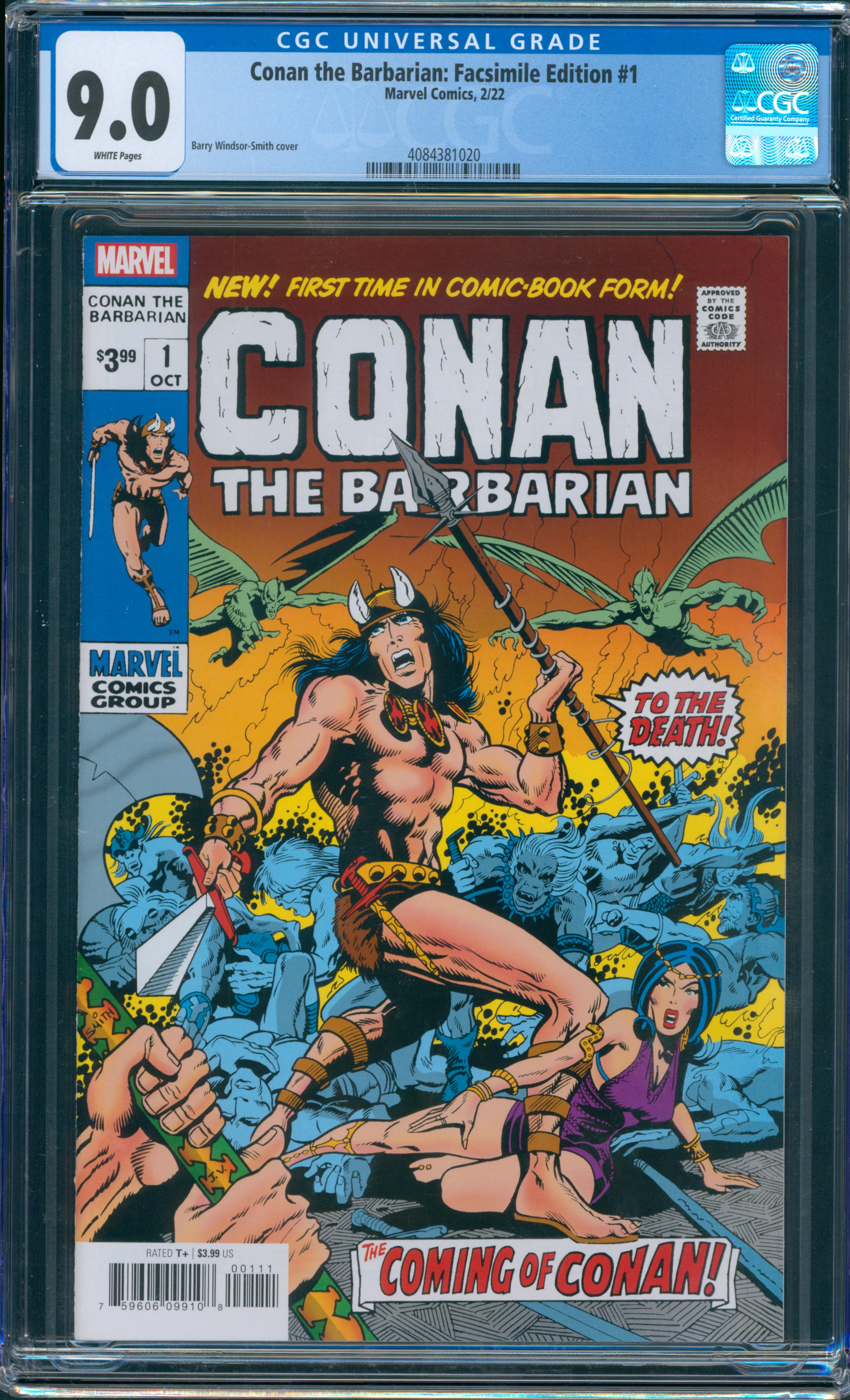 Conan the Barbarian: Facsimile Edition #1 CGC 9.0