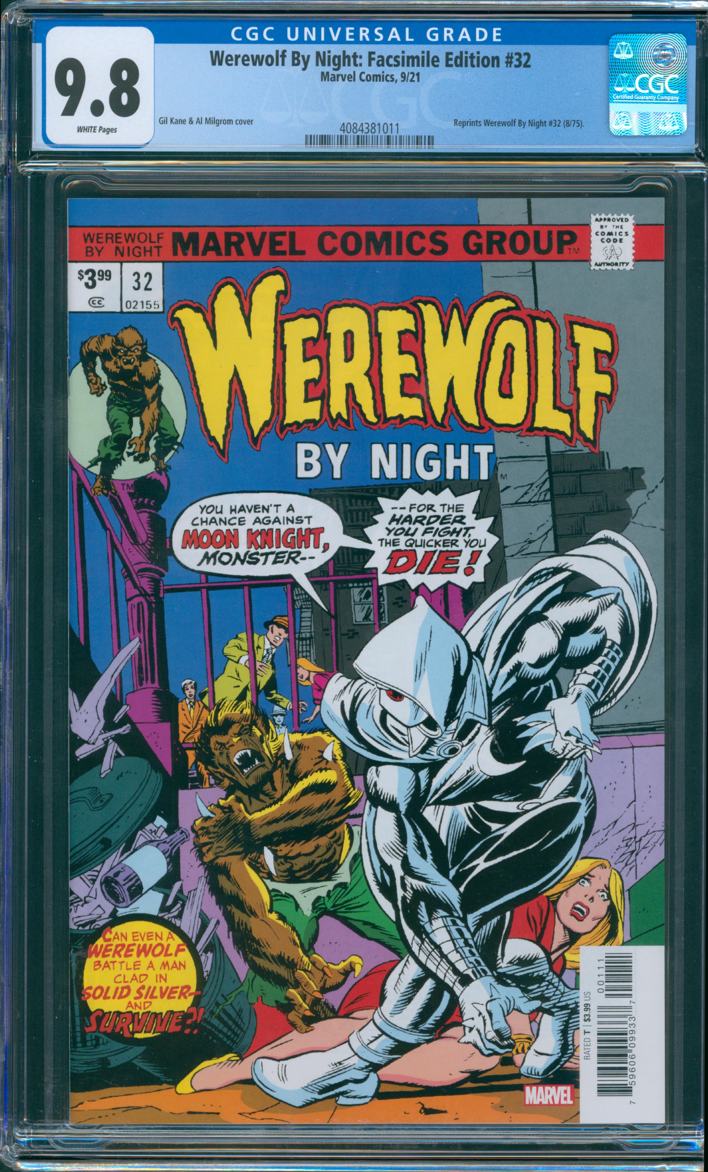 Werewolf By Night: Facsimile Edition #32 CGC 9.8