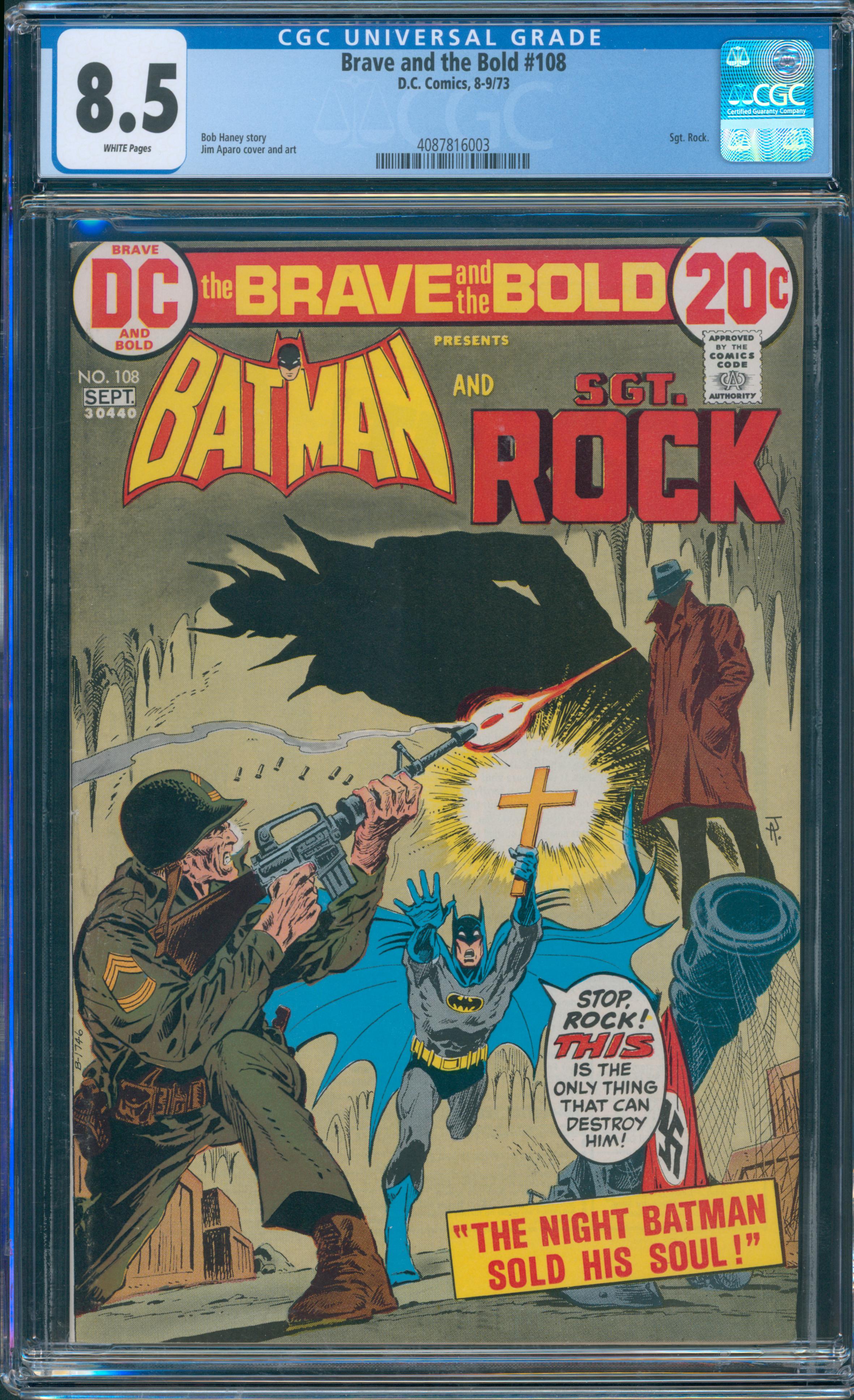 Brave and the Bold #108 CGC 8.5