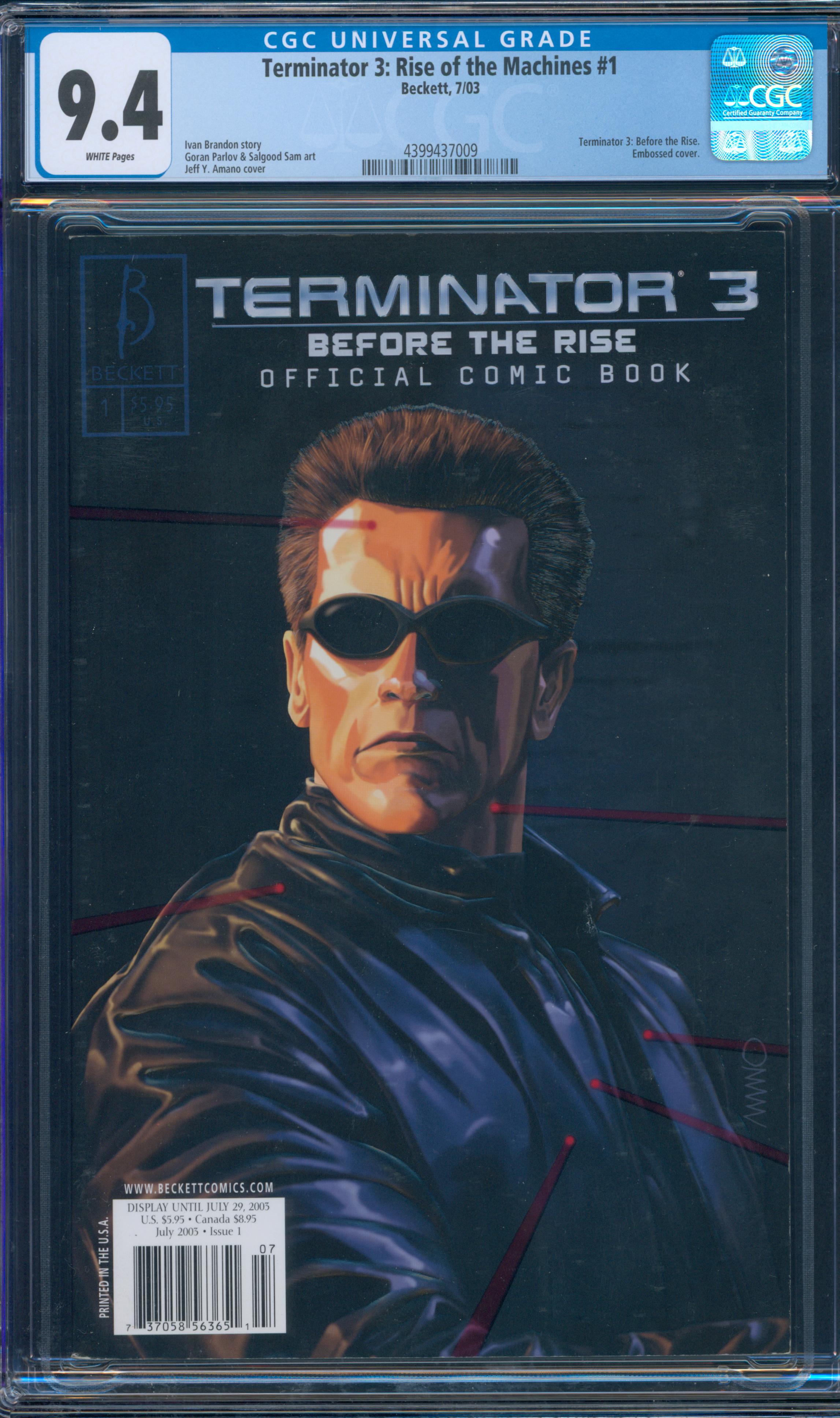 Terminator 3: Rise of the Machines #1 CGC 9.4