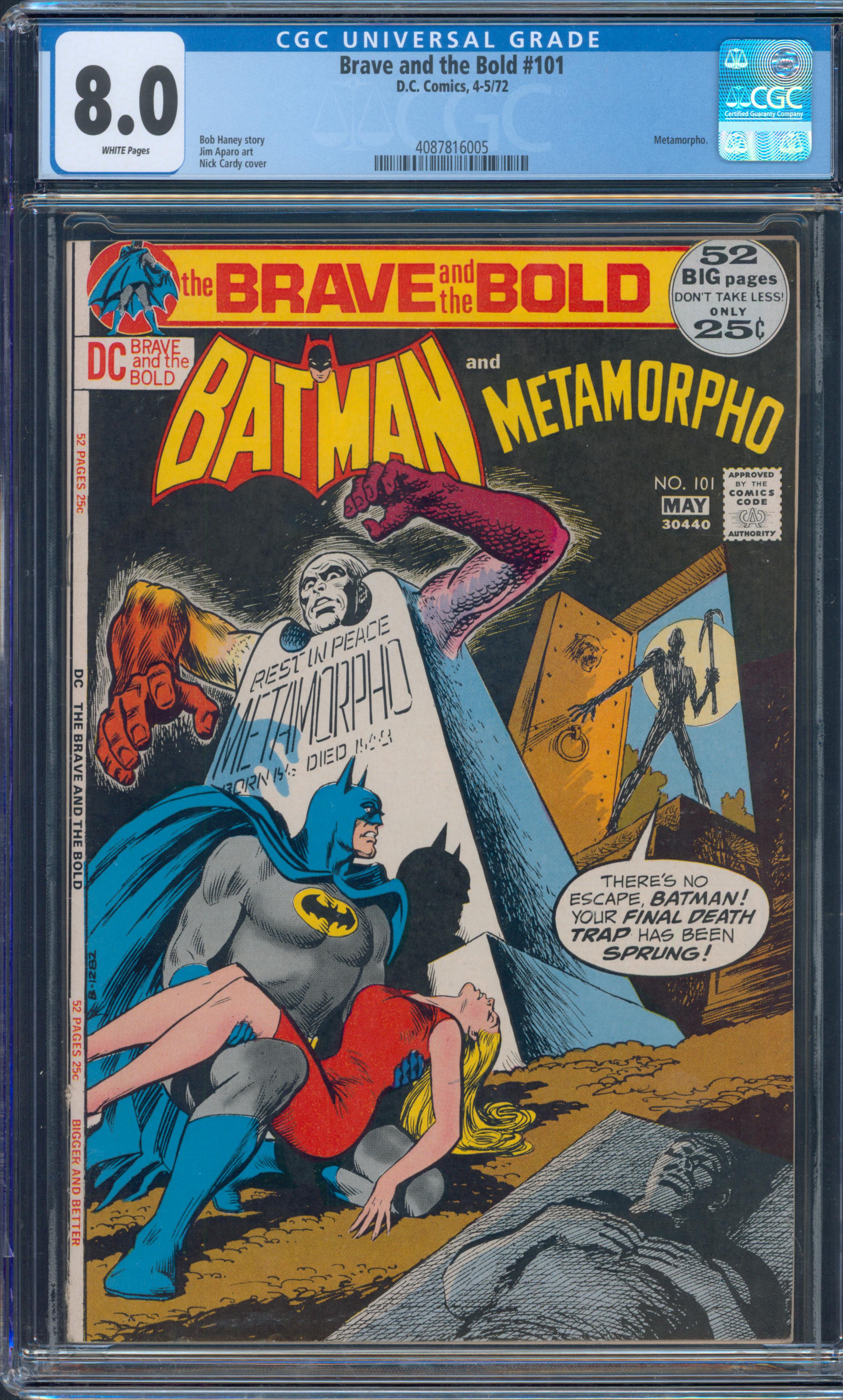 Brave and the Bold #101 CGC 8.0