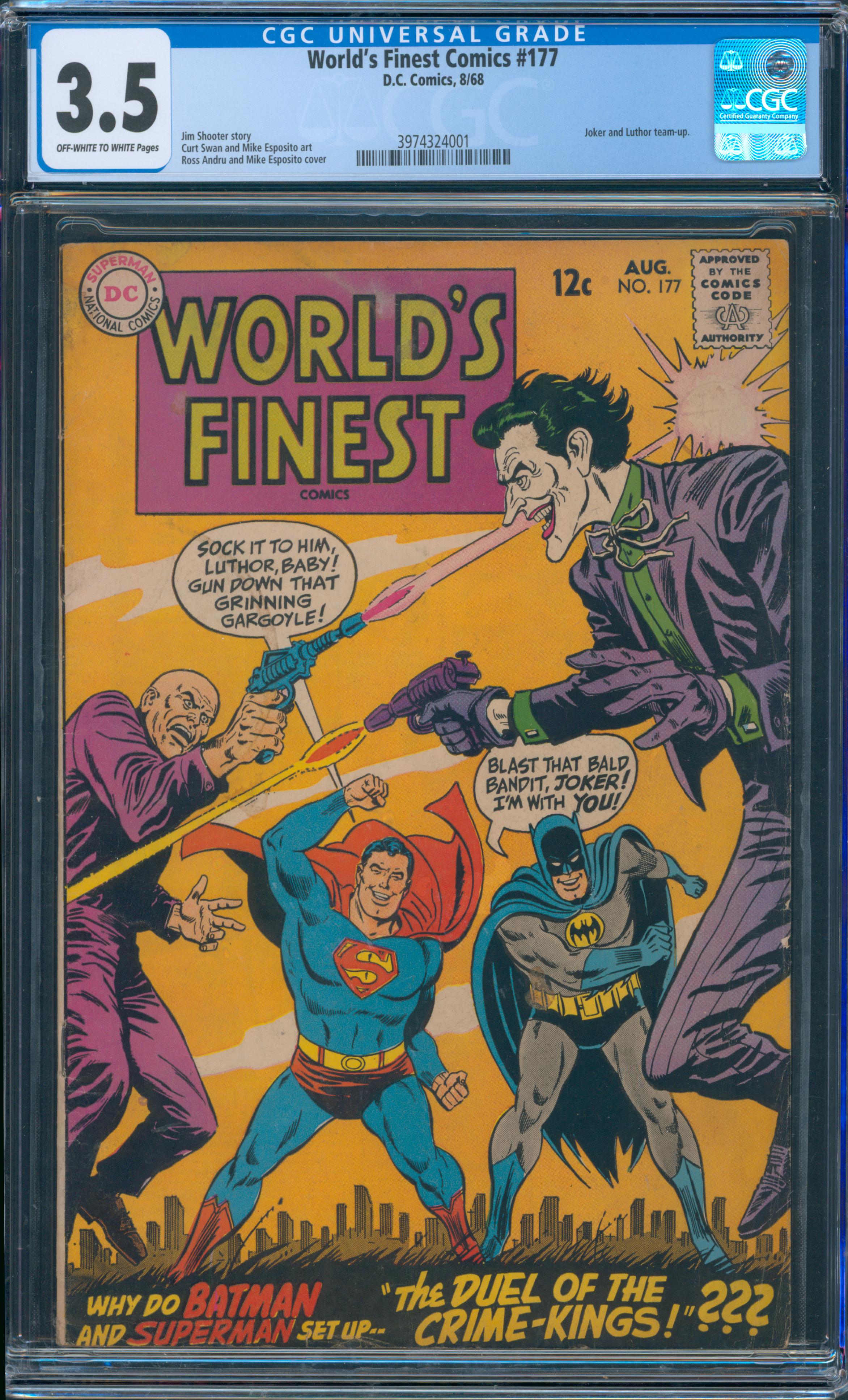 World's Finest Comics #177 CGC 3.5