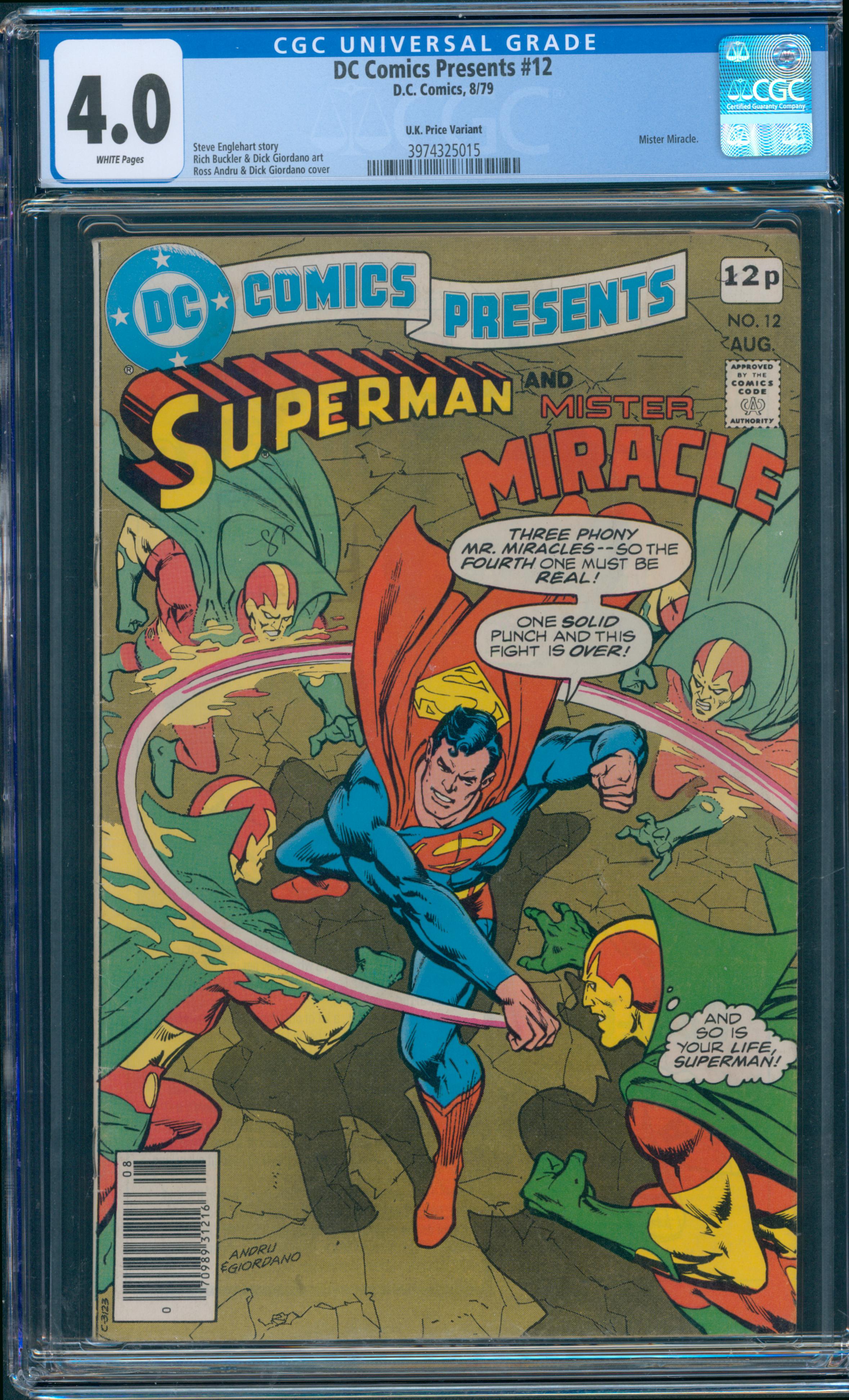 DC Comics Presents #12 CGC 4.0