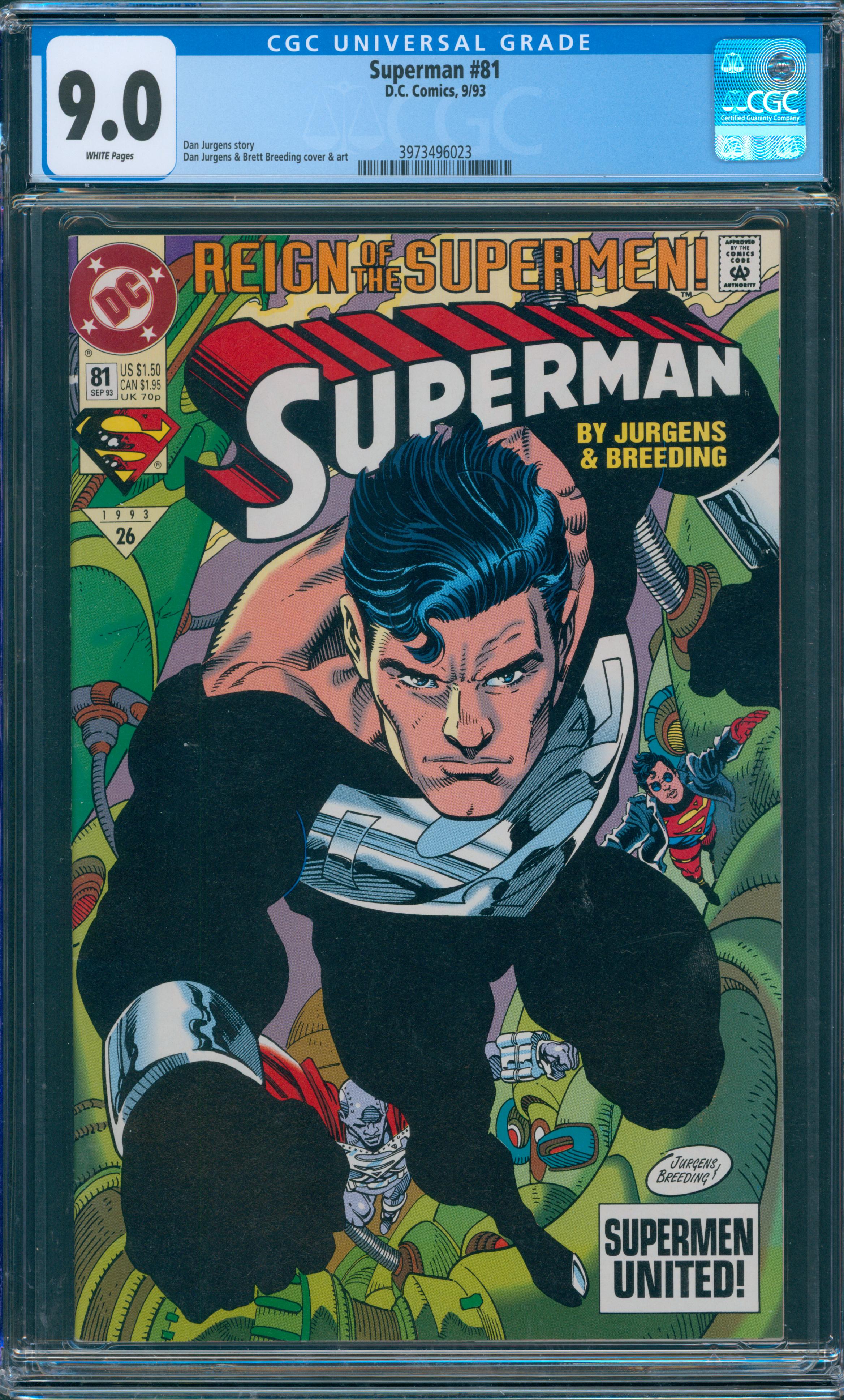 Superman #81 CGC 9.0