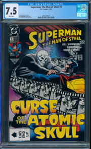 Superman: The Man of Steel #5 CGC 7.5