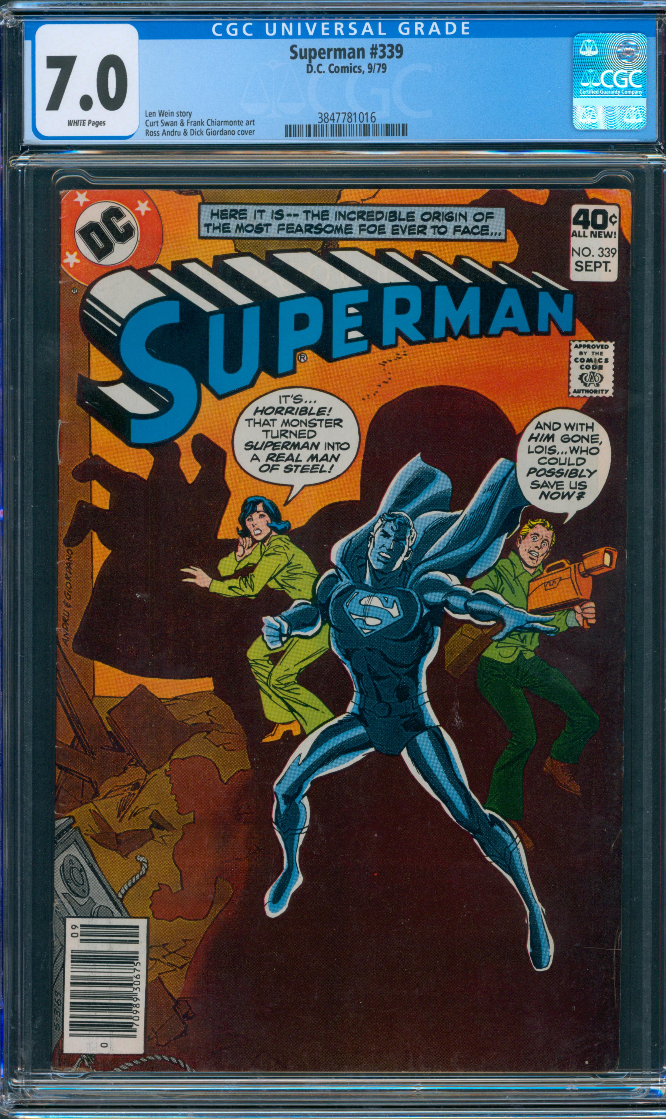Superman #339 CGC 7.0
