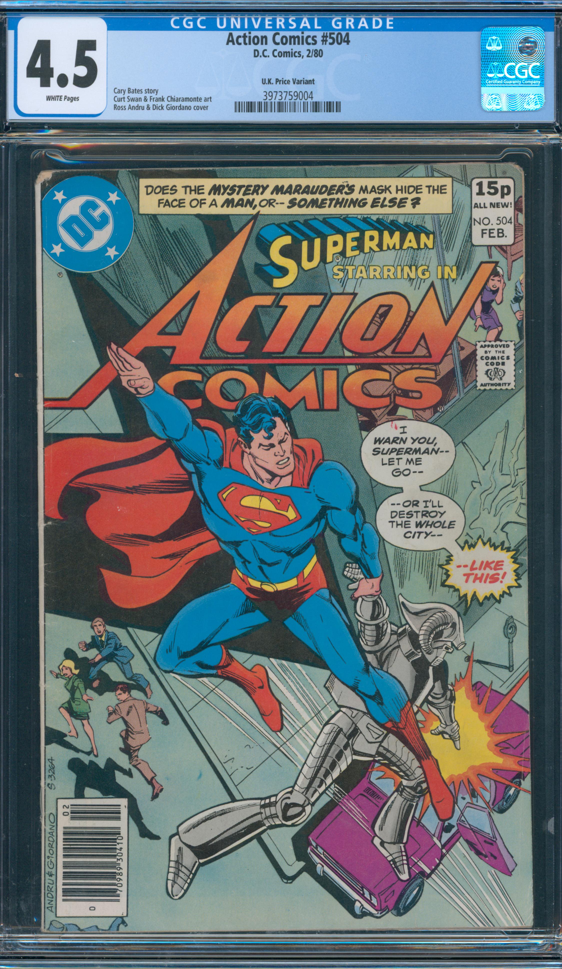 Action Comics #504 CGC 4.5