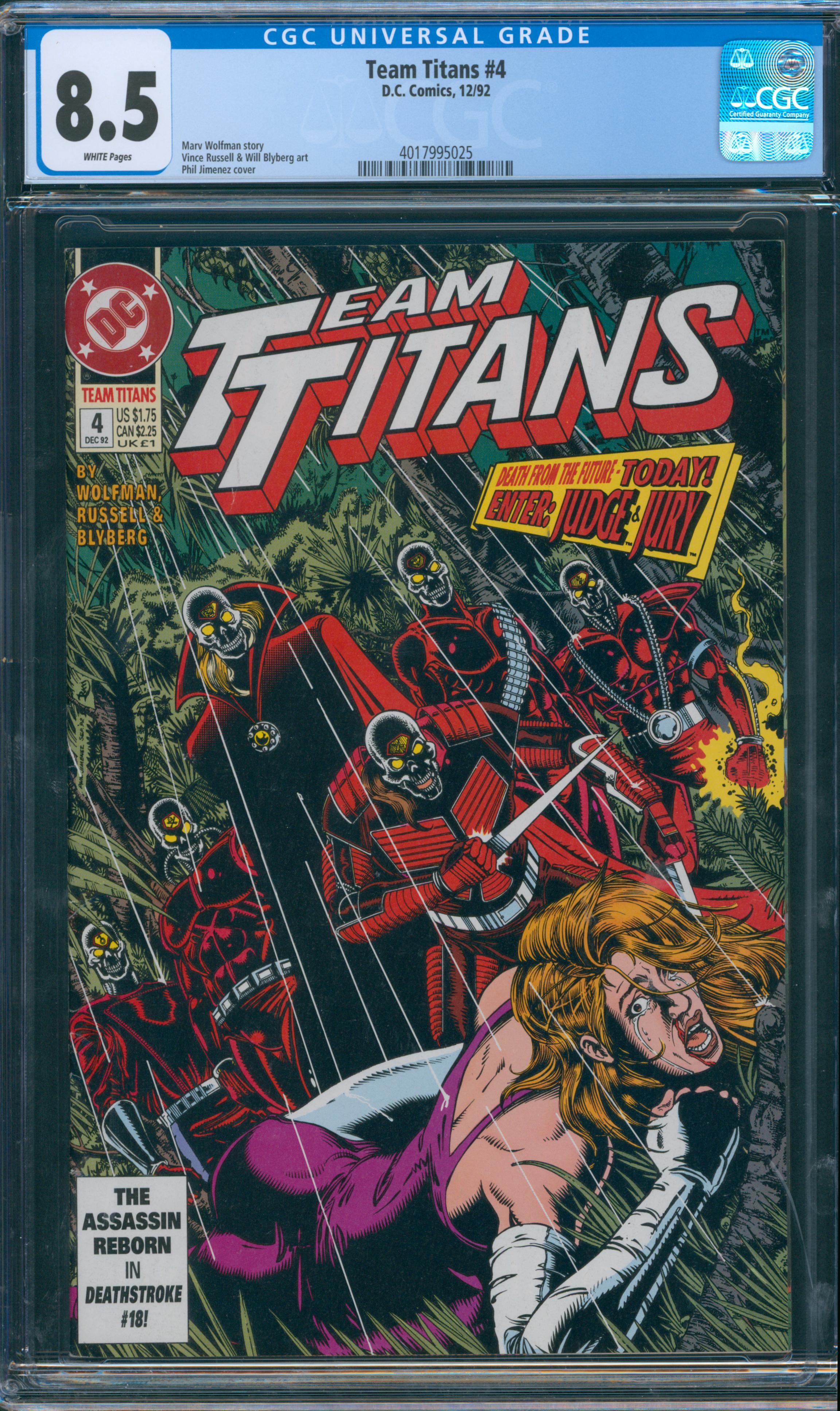 Team Titans #4 CGC 8.5