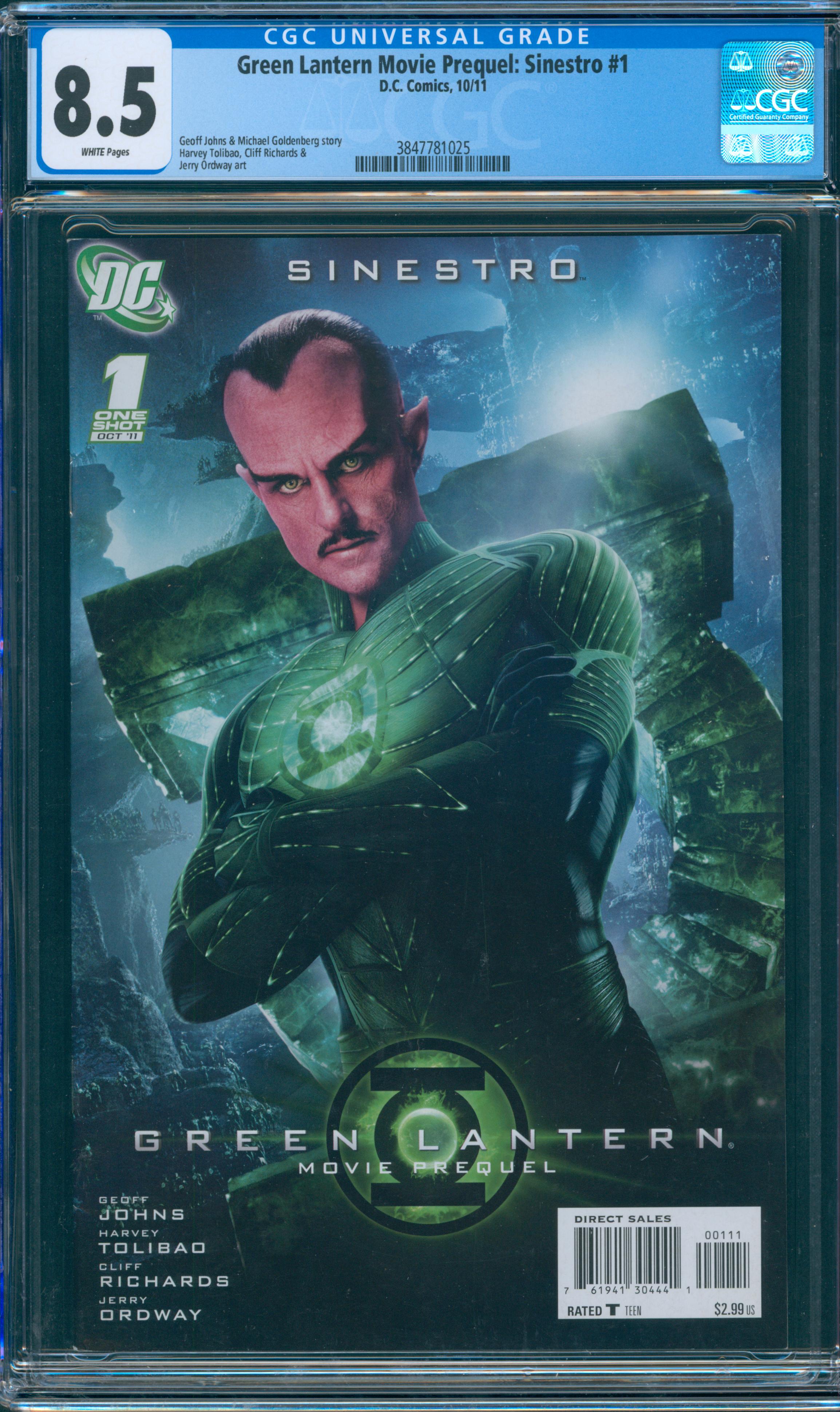 Green Lantern Movie Prequel: Sinestro #1 CGC 8.5
