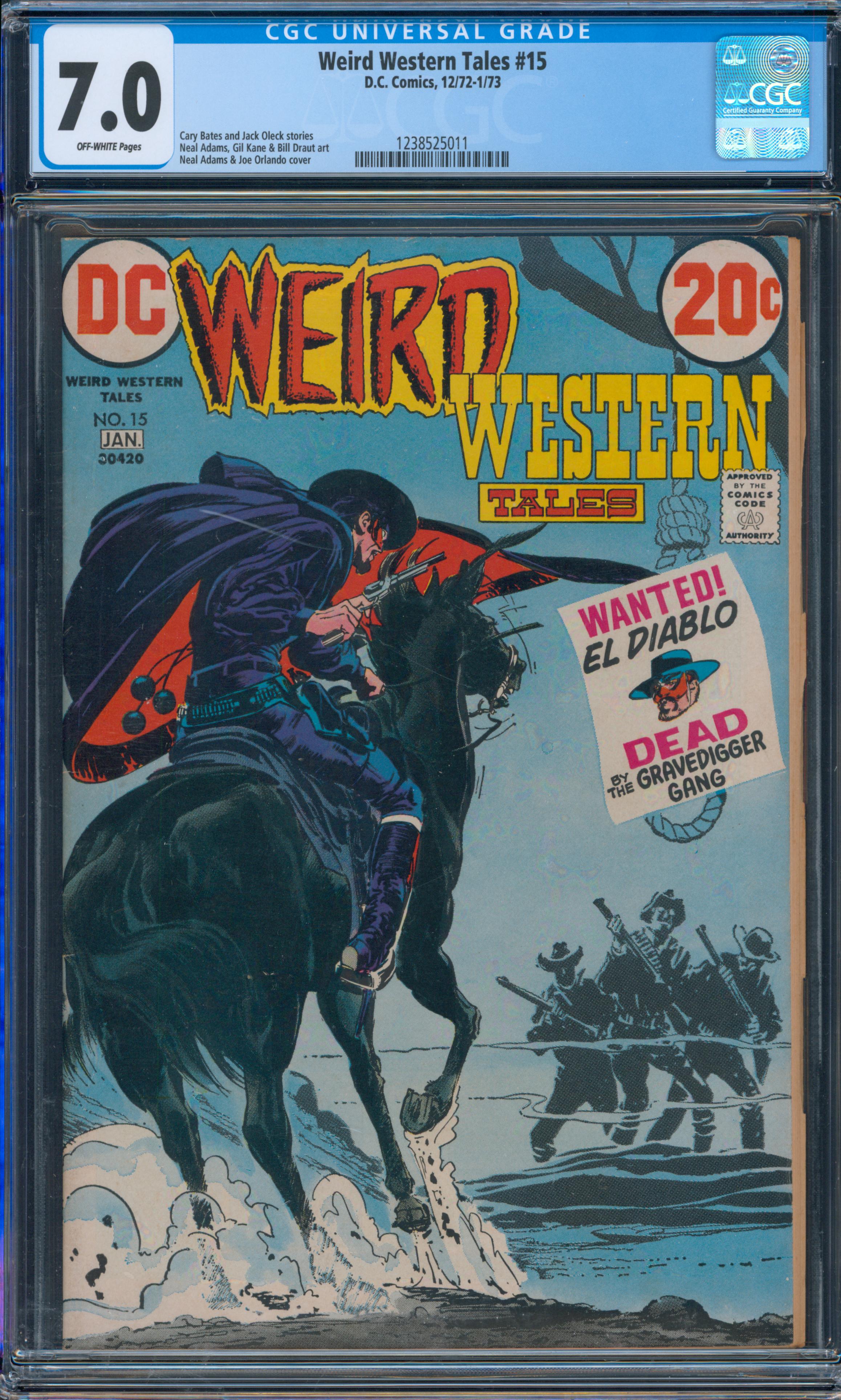 Weird Western Tales #15 CGC 7.0