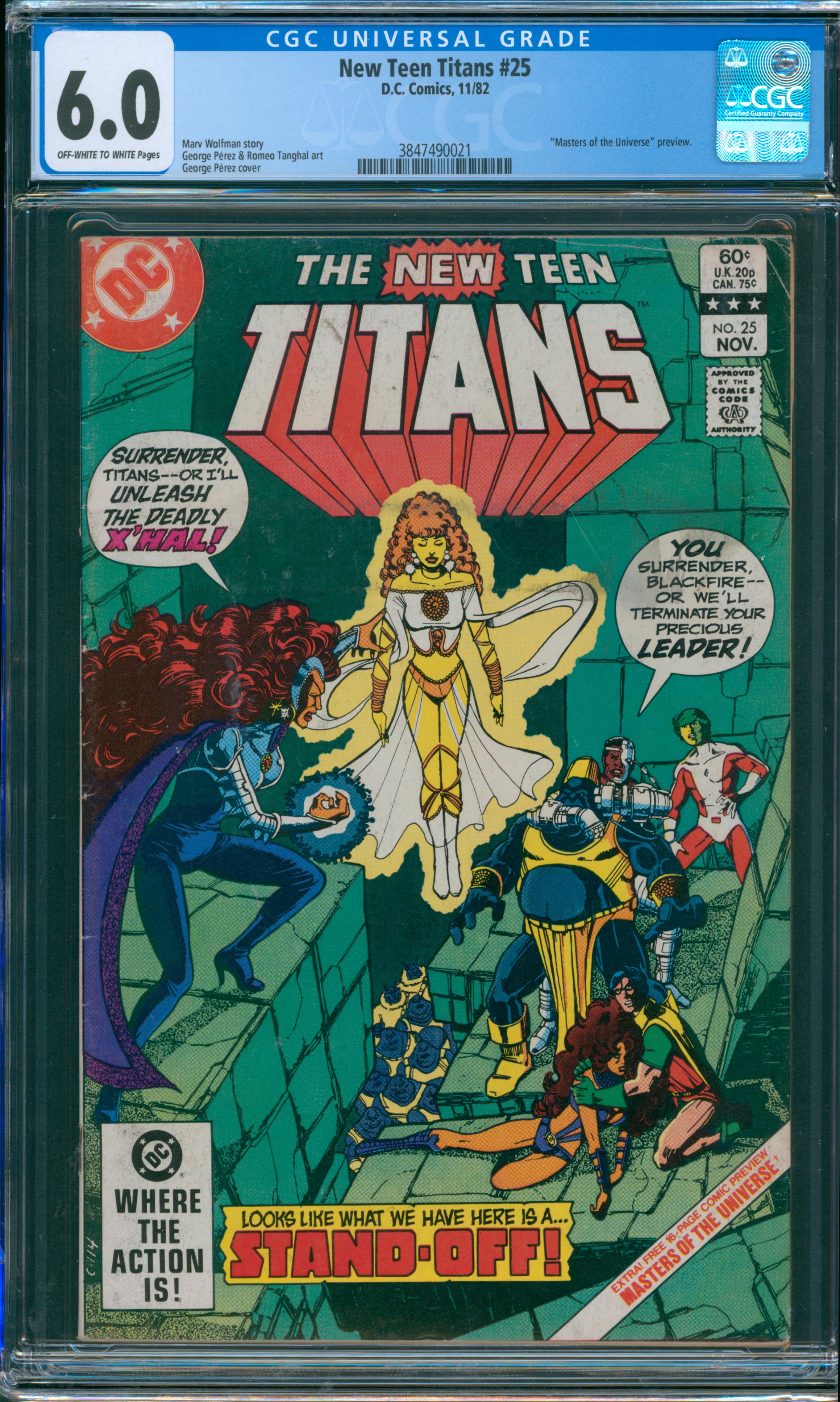 New Teen Titans #25 CGC 6.0